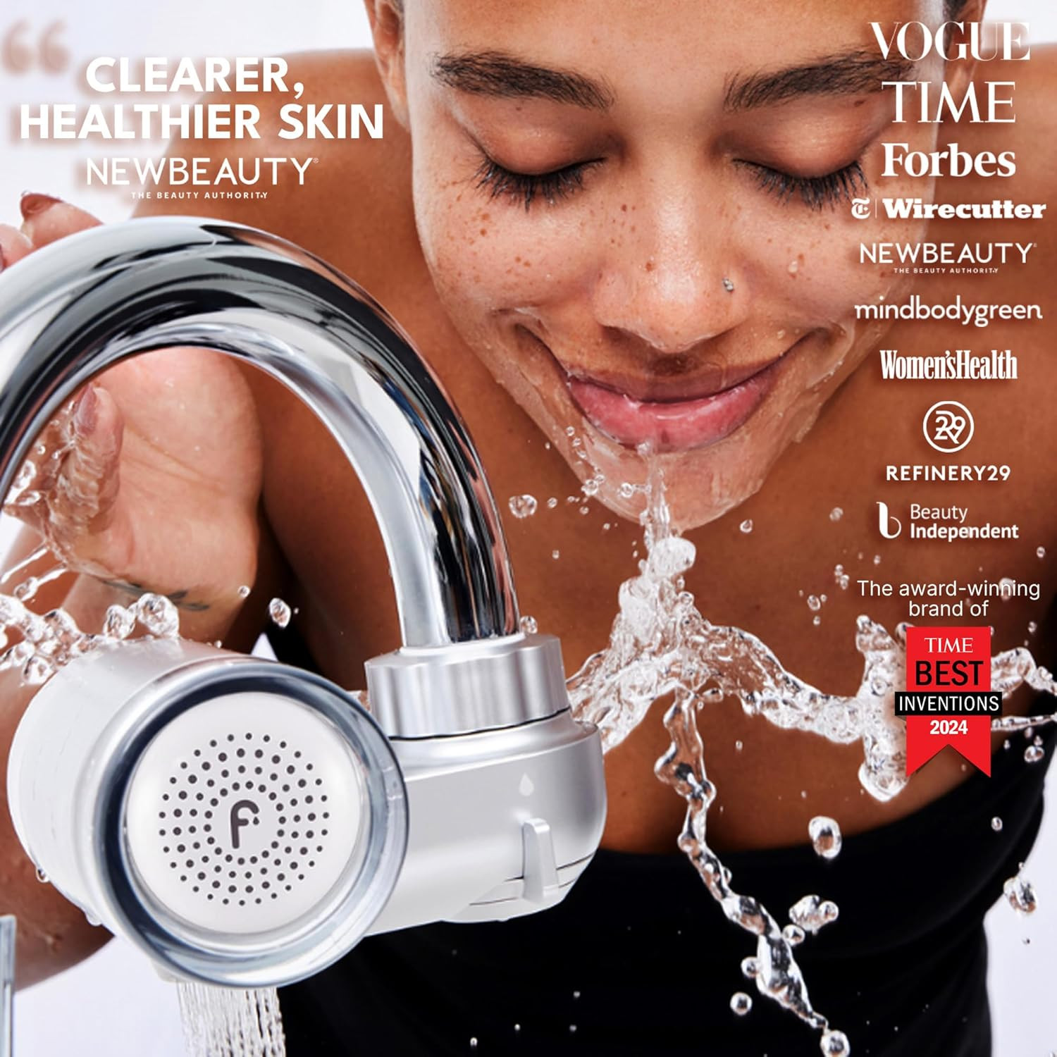Skincare Filter 2.0 – 99.9% Chlorine Removal for Hydrated Skin (Chrome)