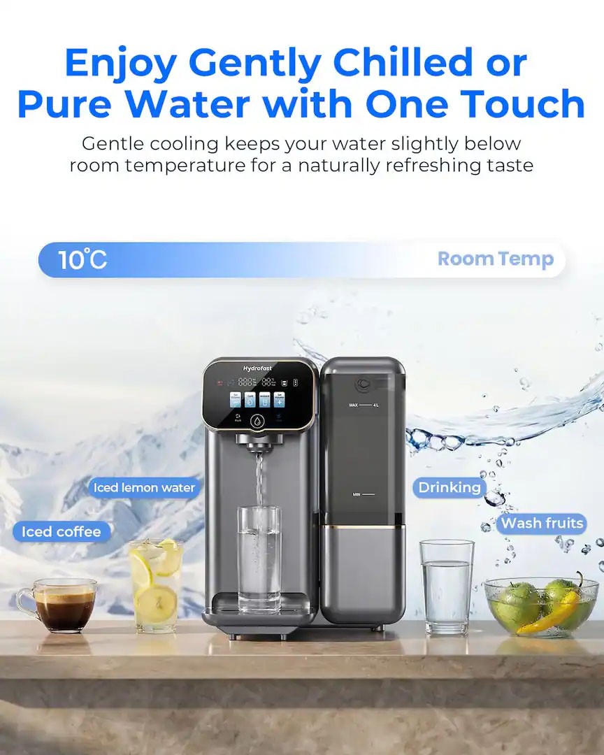 Hydrofast C100 Countertop Reverse Osmosis Water Filter System,6 Stage Filtration