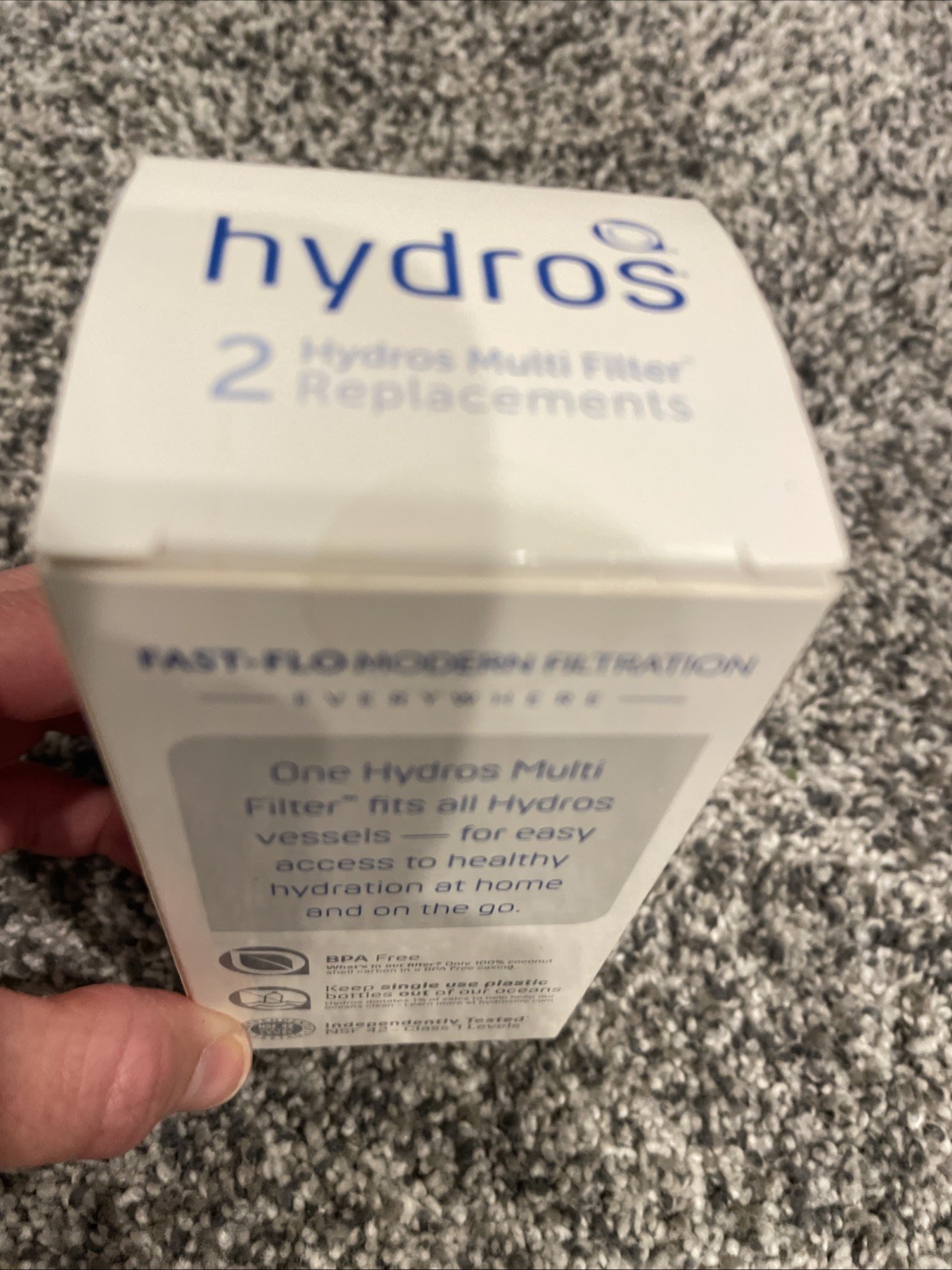 Hydros Multi Filter Replacements Fits All Vessels Bottle Carafe Pitcher 2 Count!