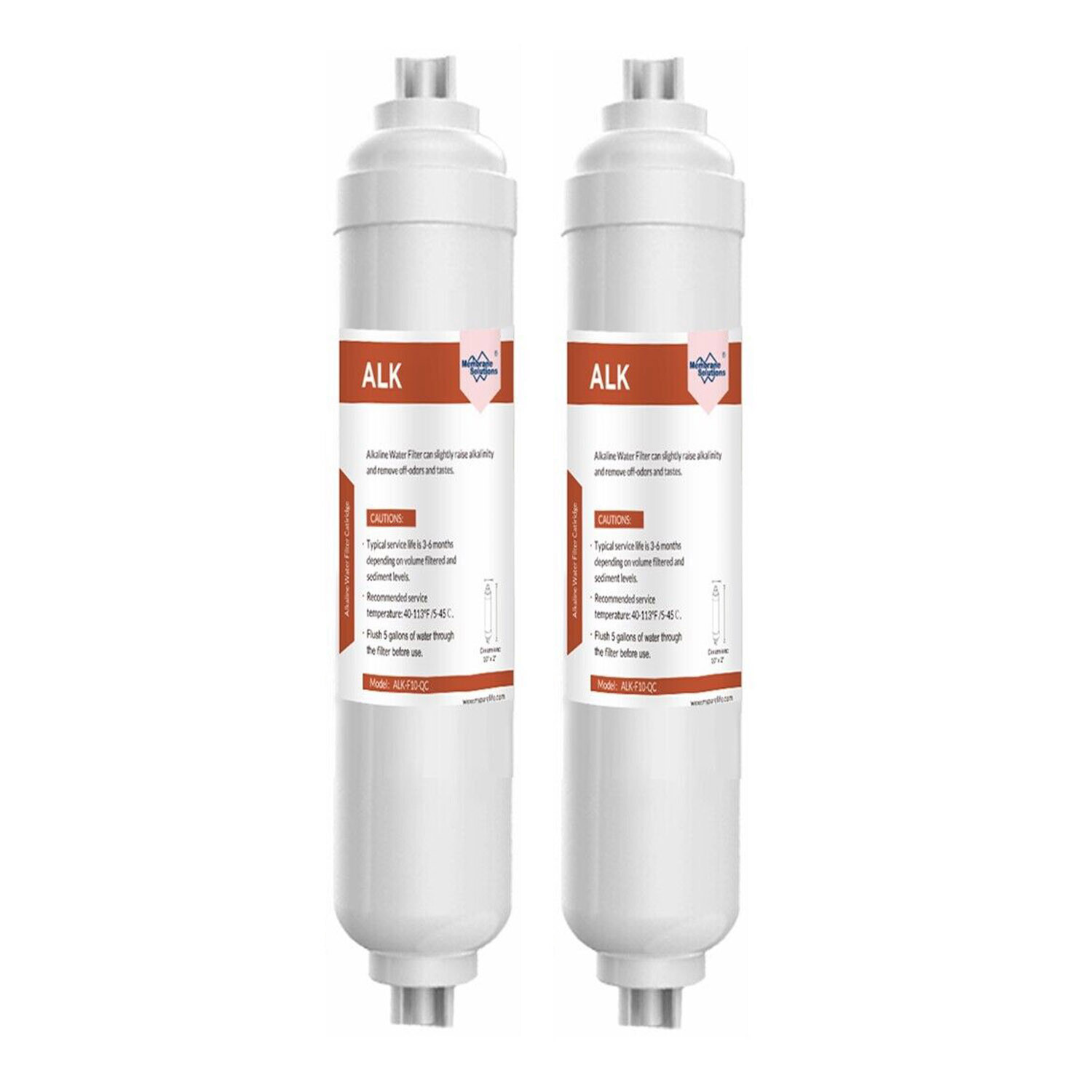 Alkaline Filter – Mineral Water Filter Replacement – pH+ Inline Filter – 2 Pack
