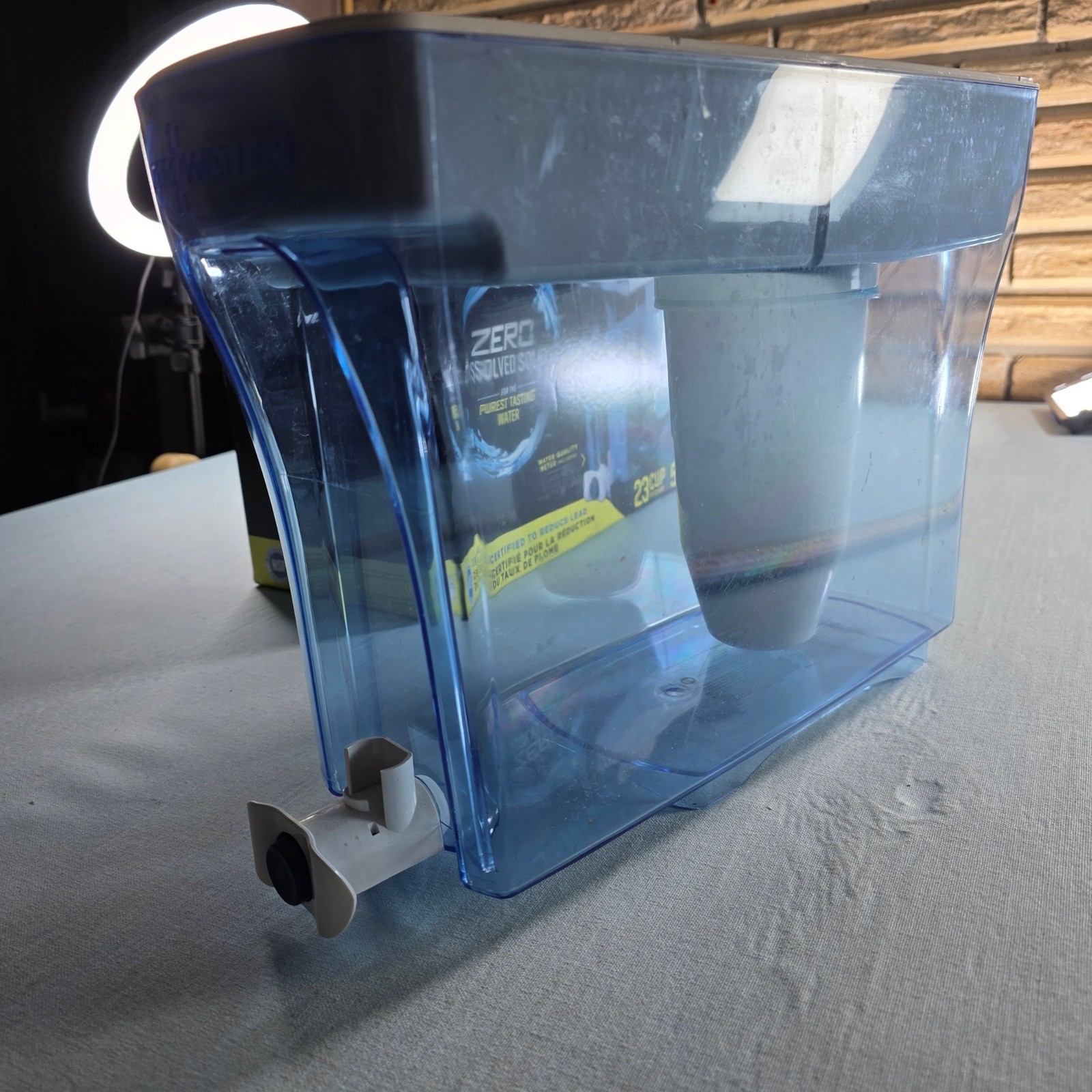 ZeroWater 5-Stage Water Filter Pitcher Blue White BPA Free Filtration System