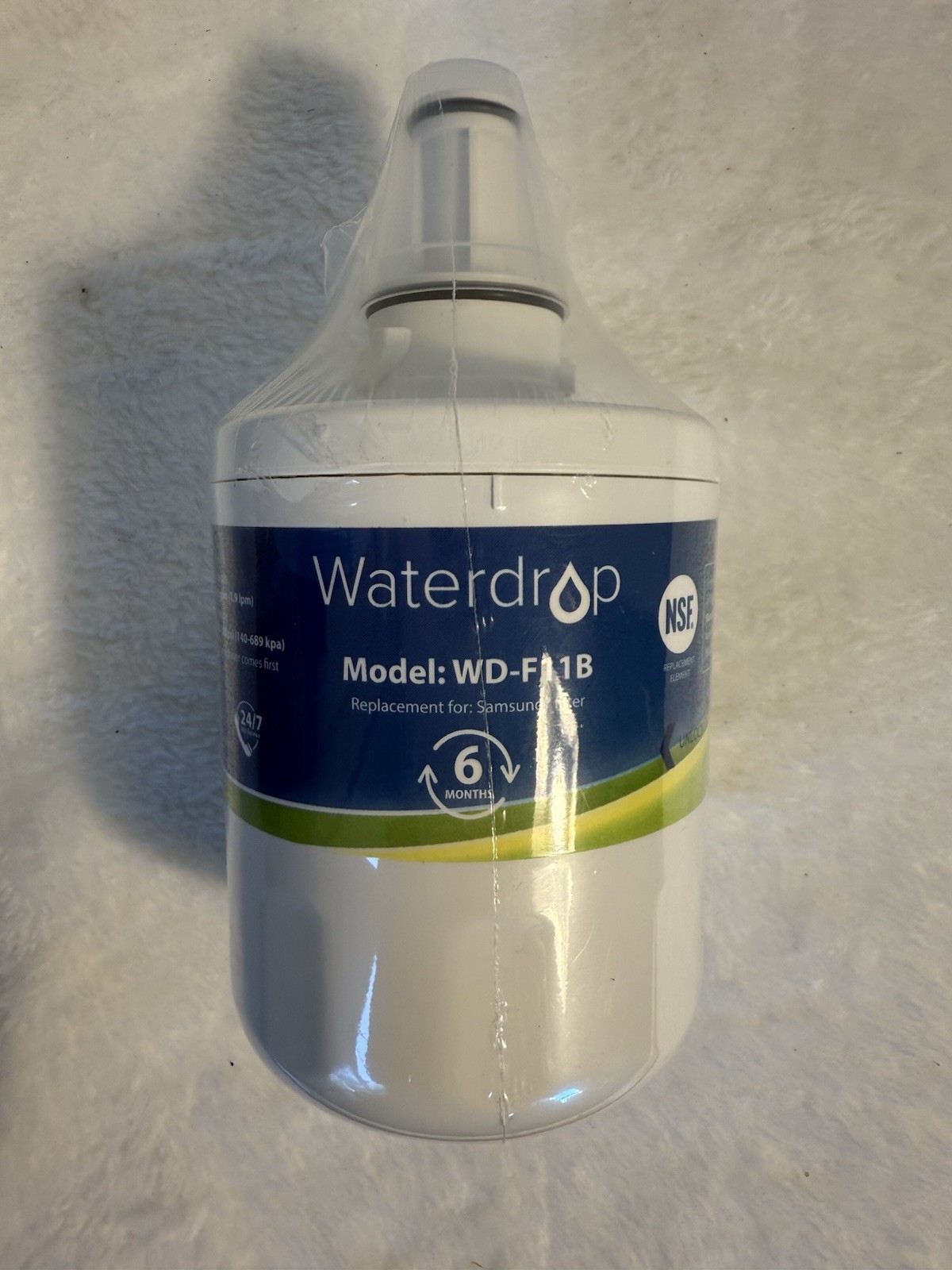 Water Filter Waterdrop Refrigerator WD-F11B Replacement 6 Months/300 gallons