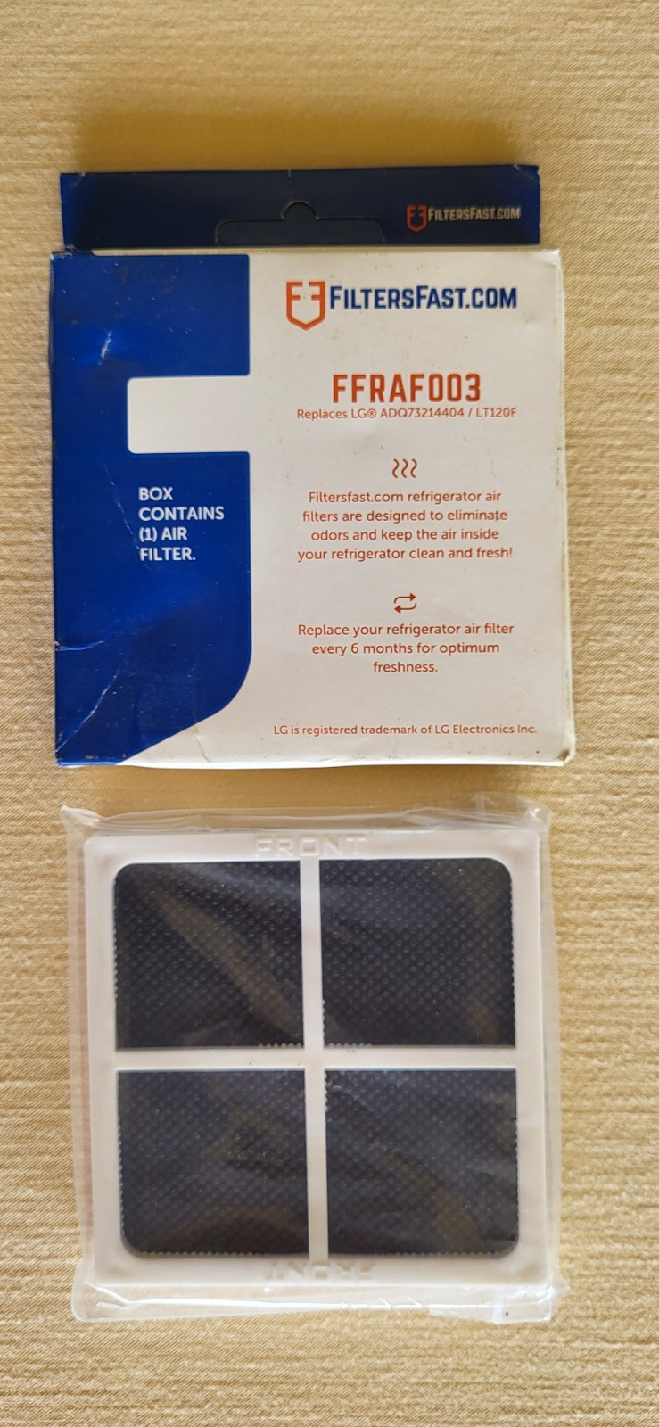 LG & KENMORE NEW refrigerator filters (2 water & 2 air) FREE SHIPPING