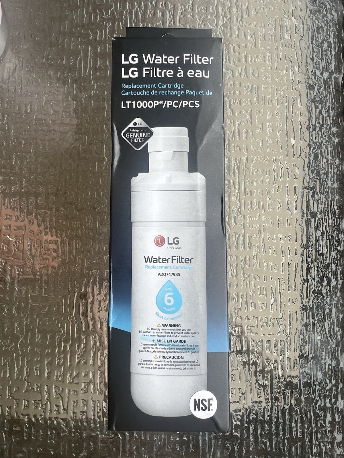 LG Water Filter Replacement Cartridge LT10000P/PC/PCS Brand New Sealed