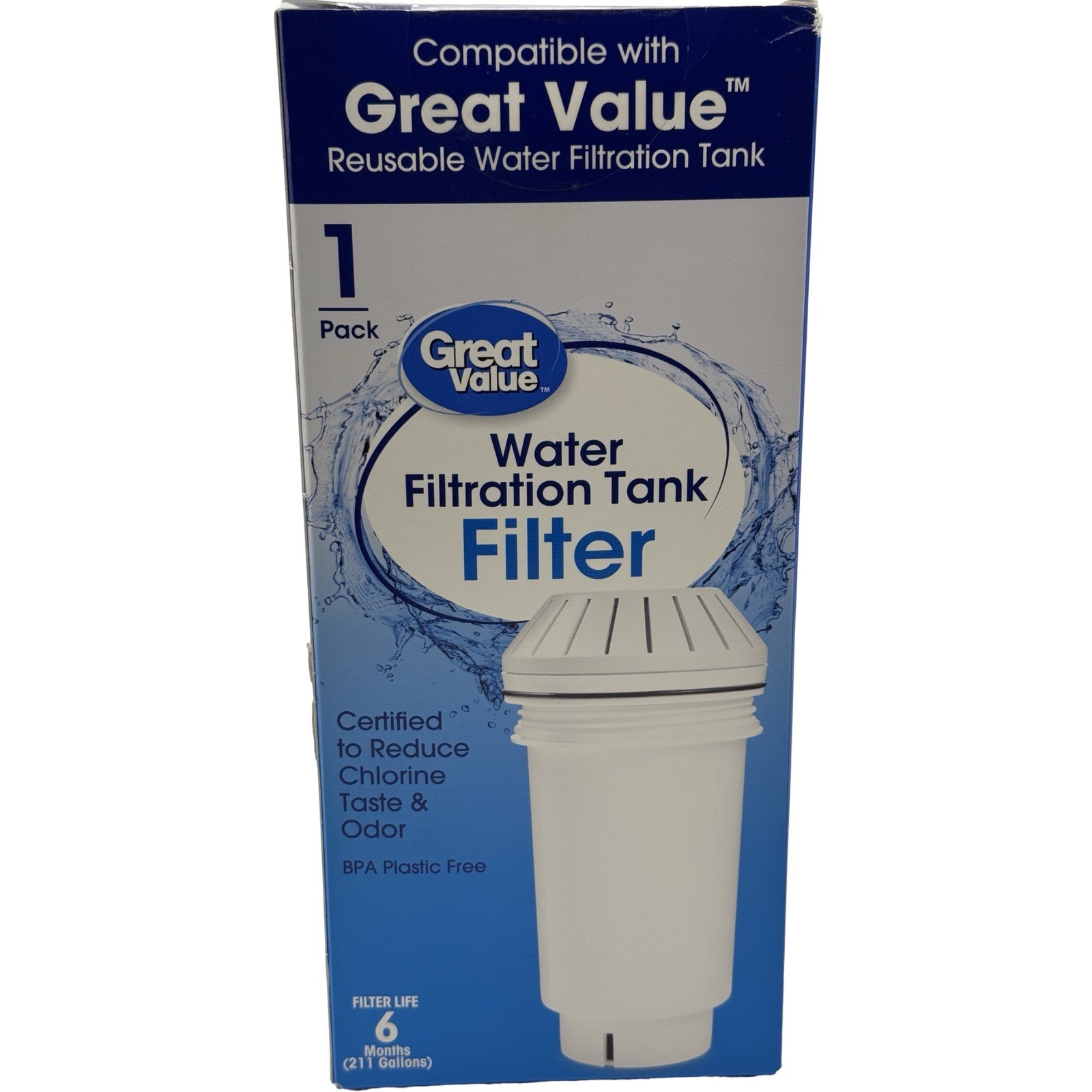 GREAT VALUE Replacement Water Filter GWF3 Alternative Compatible W/Vitapur GWF8