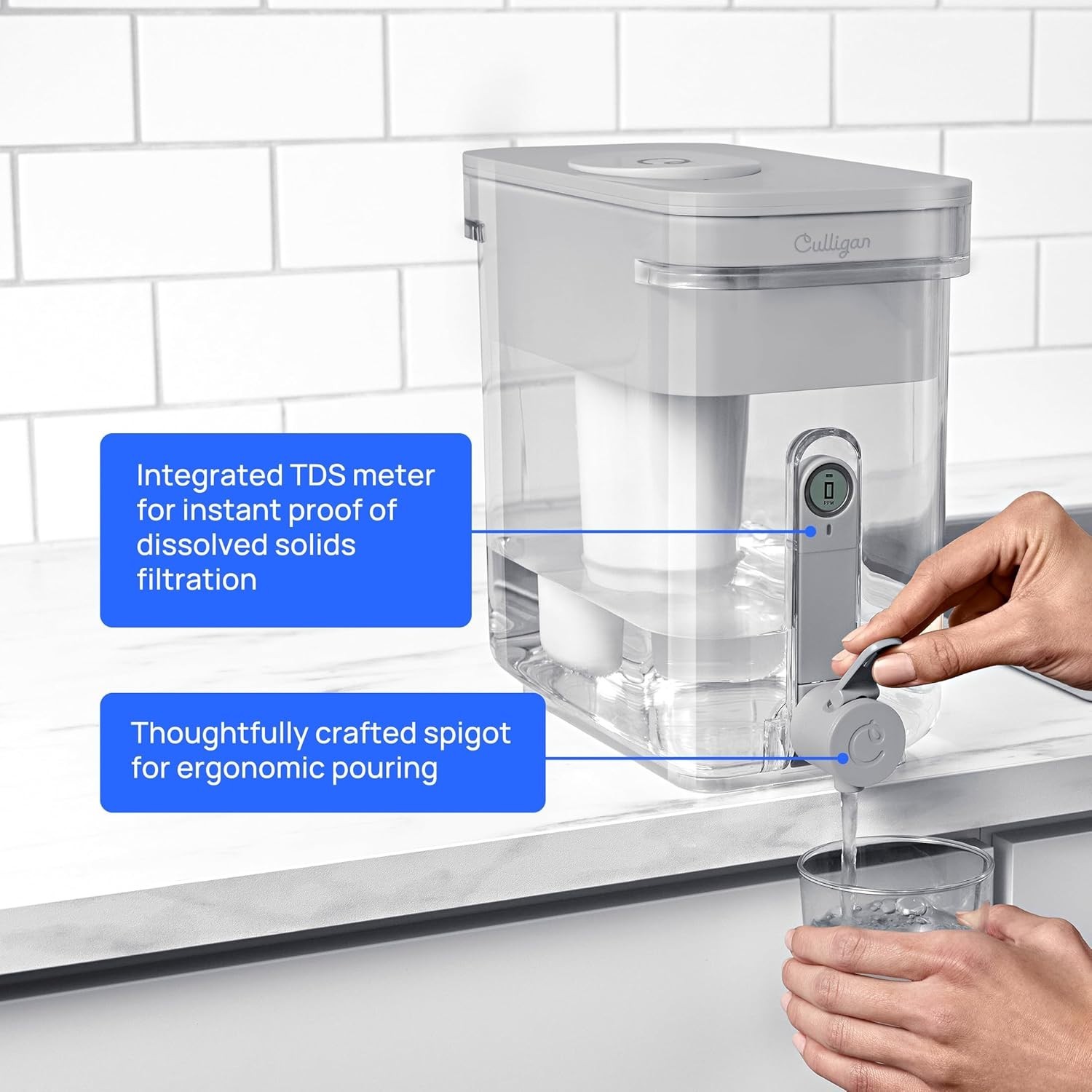 ZeroWater 32-Cup Water Filter Dispenser – 5-Stage Technology]