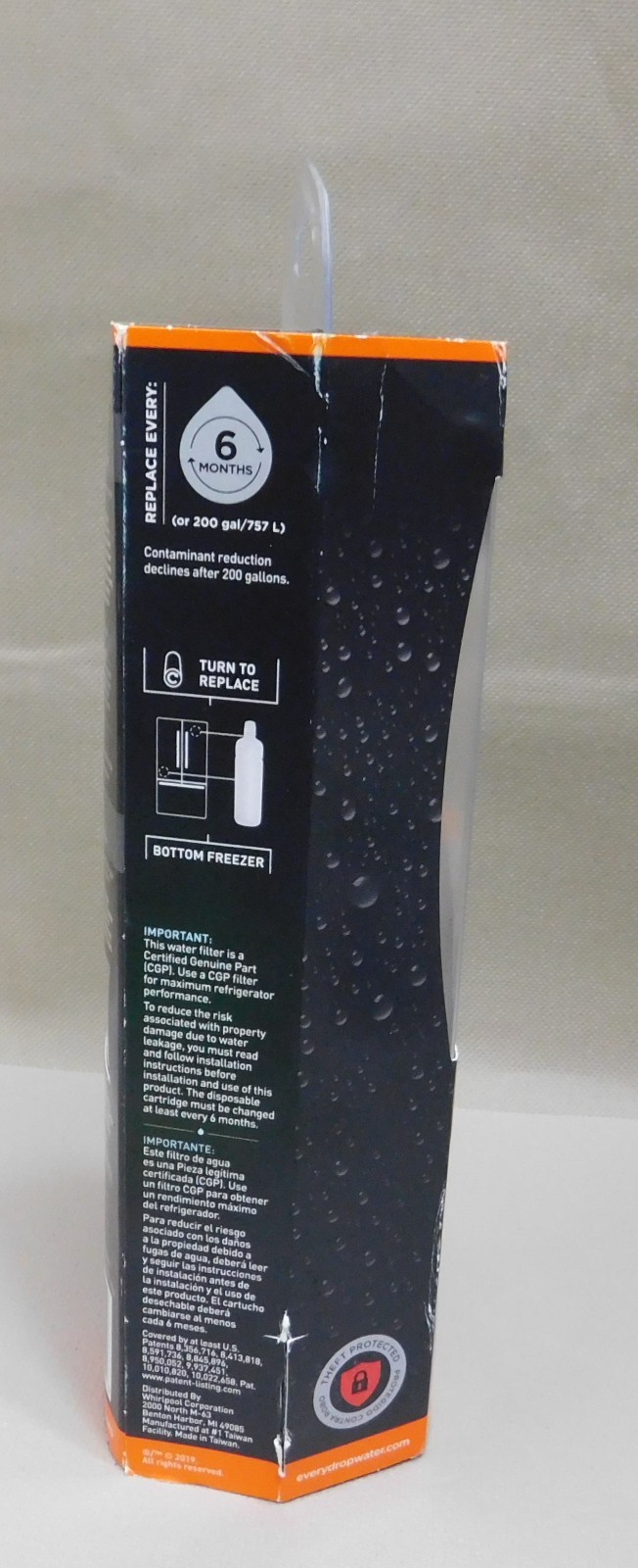 EveryDrop #2 Ice & Water Refrigerator Filter. White New.