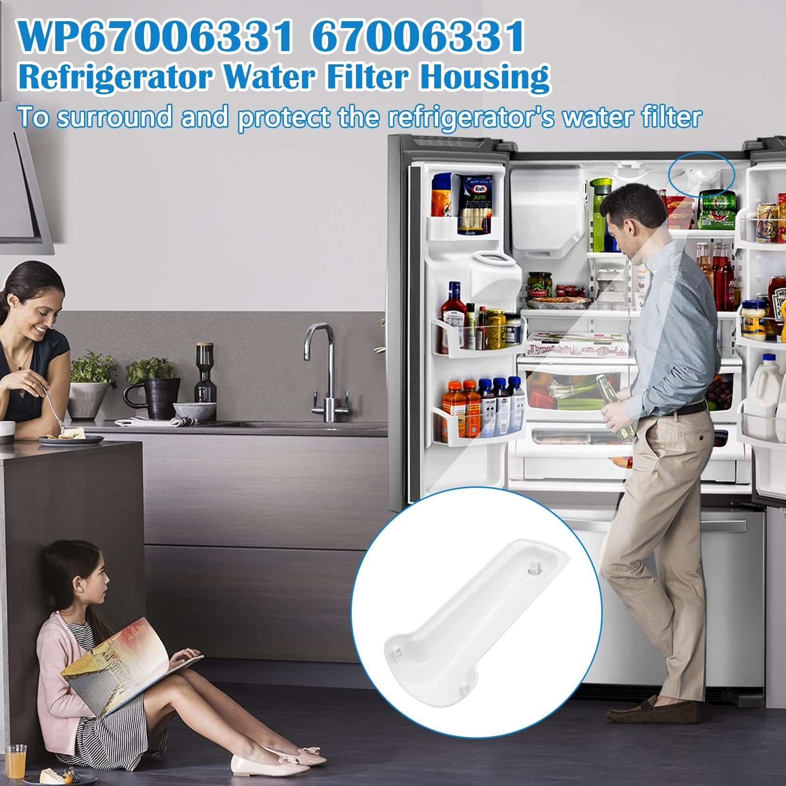 WP67006331 67006331 Replacement for Whirlpool Water Filter Lid, Replaces Part…