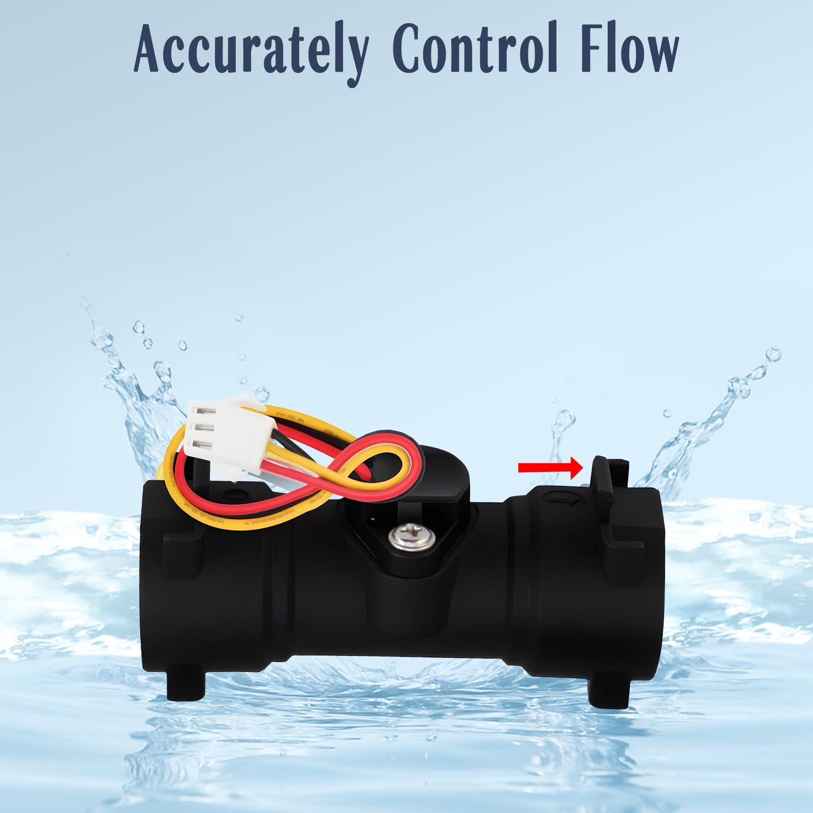 Water Flow Sensor Compatible with CAMPLUX Ranein Recpro Girard FOGATTI Gray