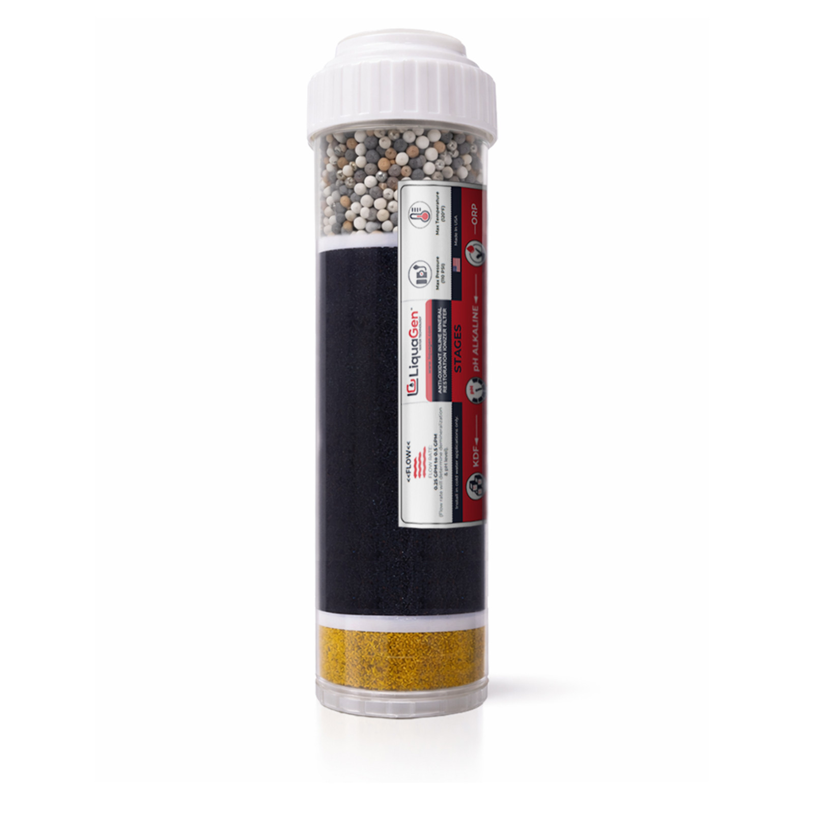 RF-1050 Alkaline Water Filter KDF55 – Catalytic Carbon Replacement Cartridge