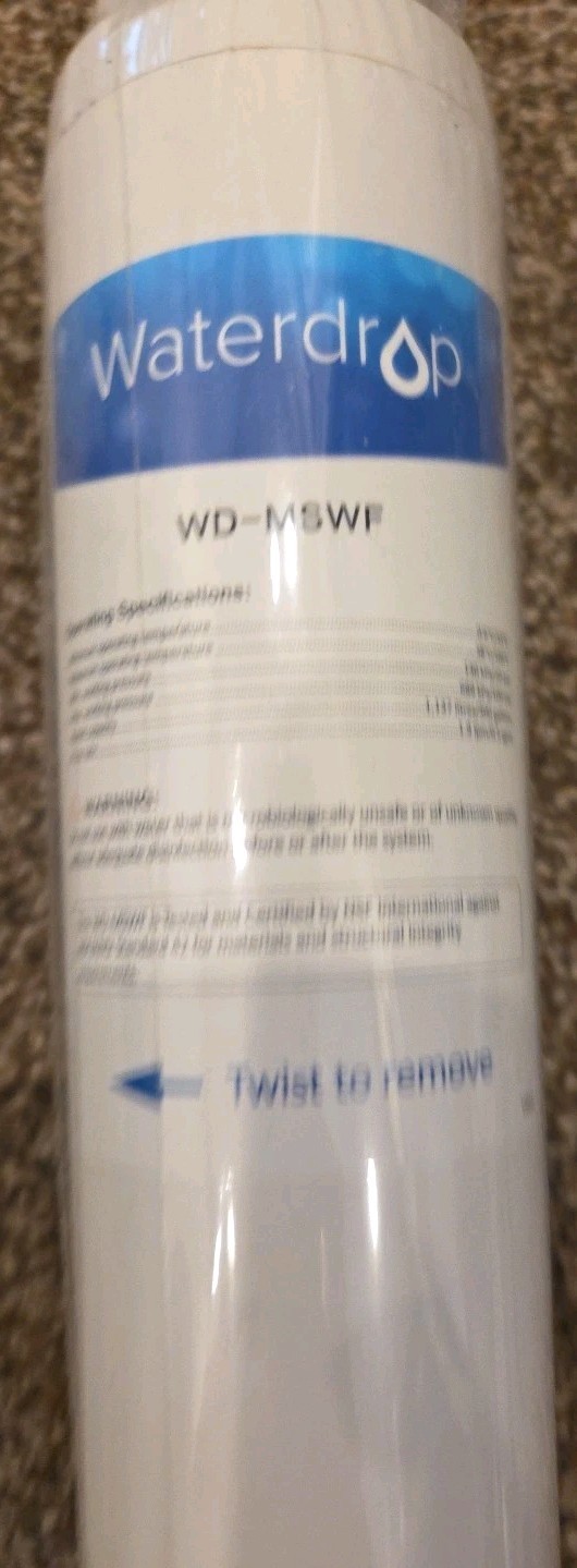 Waterdrop WD-MSWF Water Filter Assembly for General Electric MSWF Refrigerator