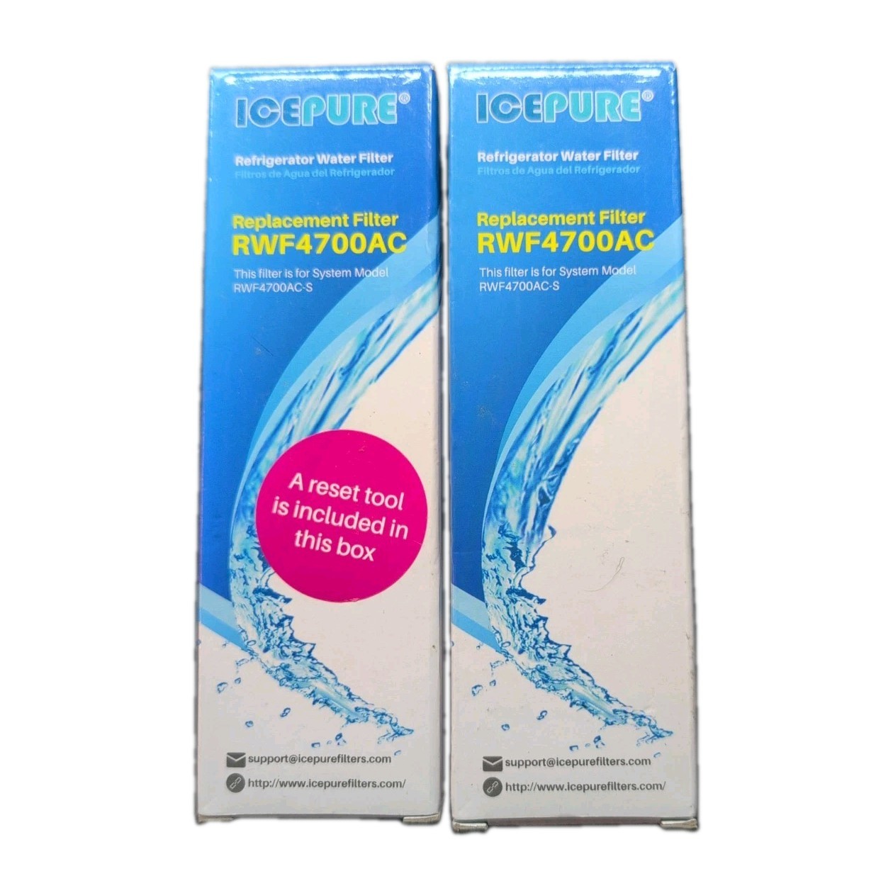 Lot Of 2 Icepure RWF4700AC Refrigerator Water Filters