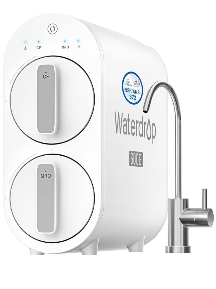 Waterdrop G2P600 Reverse Osmosis System, 600 GPD, 7 Stage Tankless Water Filter