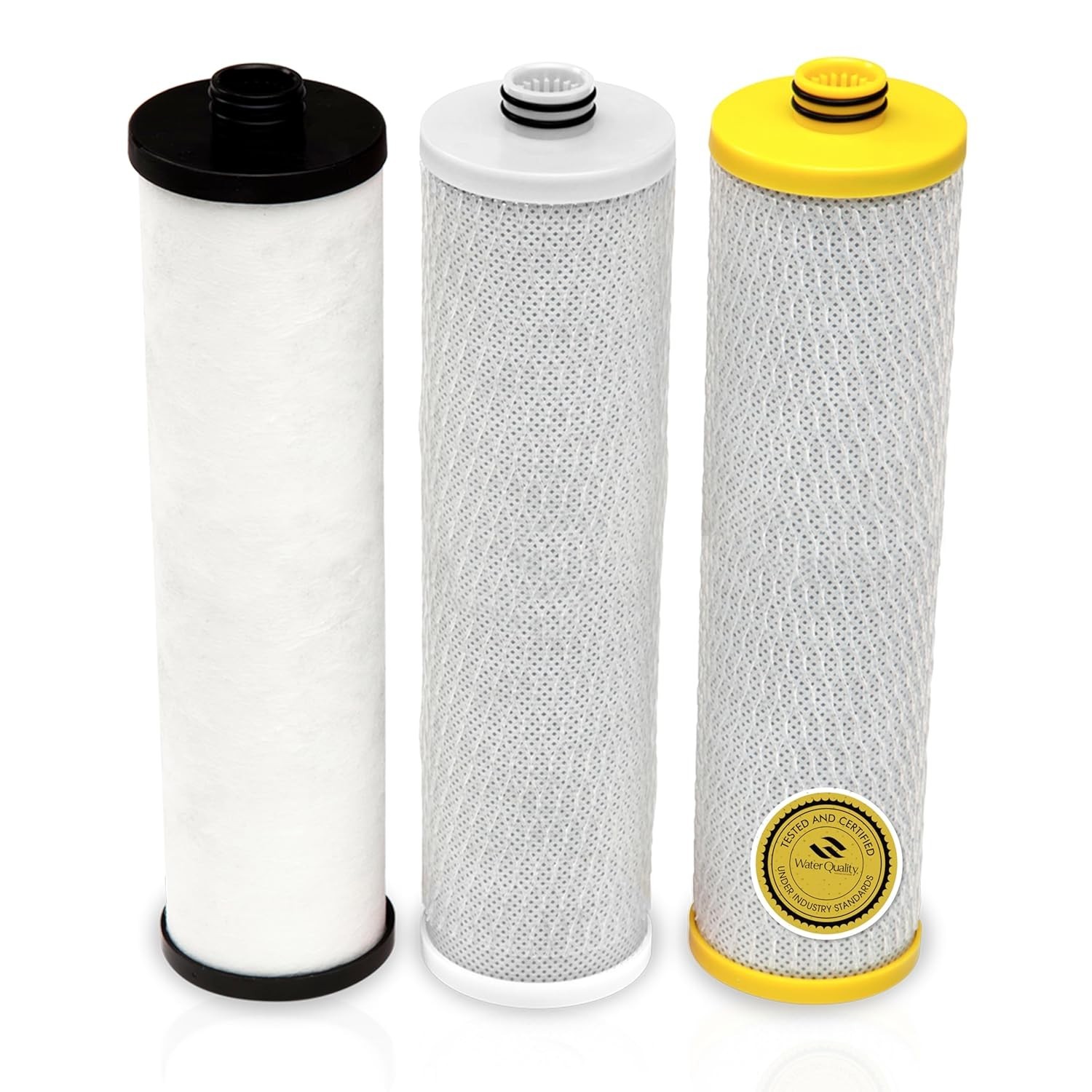 3 Stage Max Flow Replacement Filters | WQA Certified to NSF Standards | Clary…