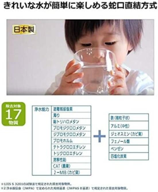 New Panasonic water purifier direct connection to faucet white TK-CJ12-W Japan