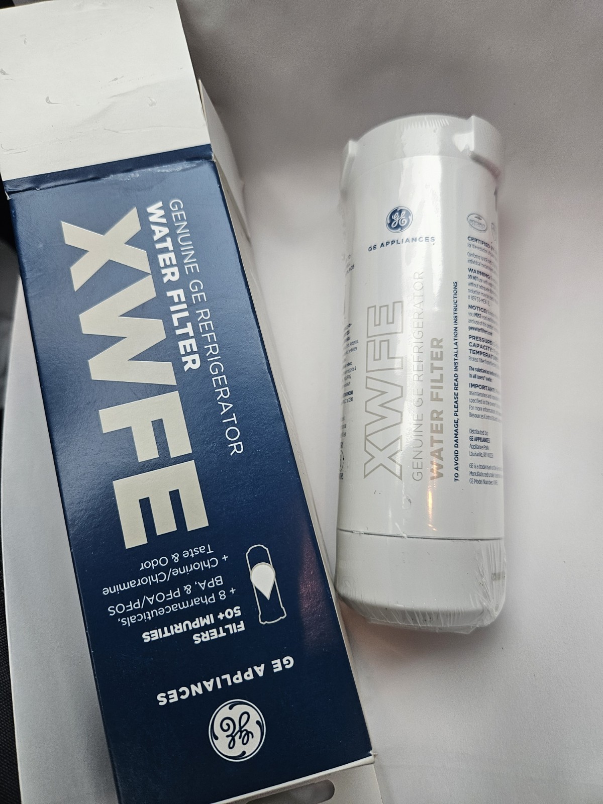 GE XWFE Refrigerator Water Filter – Genuine Replacement New Sealed.