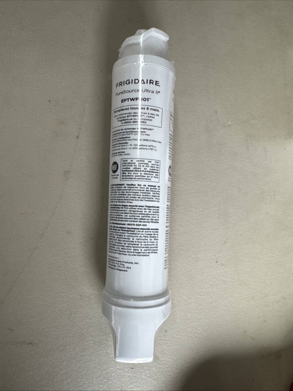 Frigidaire Water Filter EPTWFUO1 PureSource Ultra II
