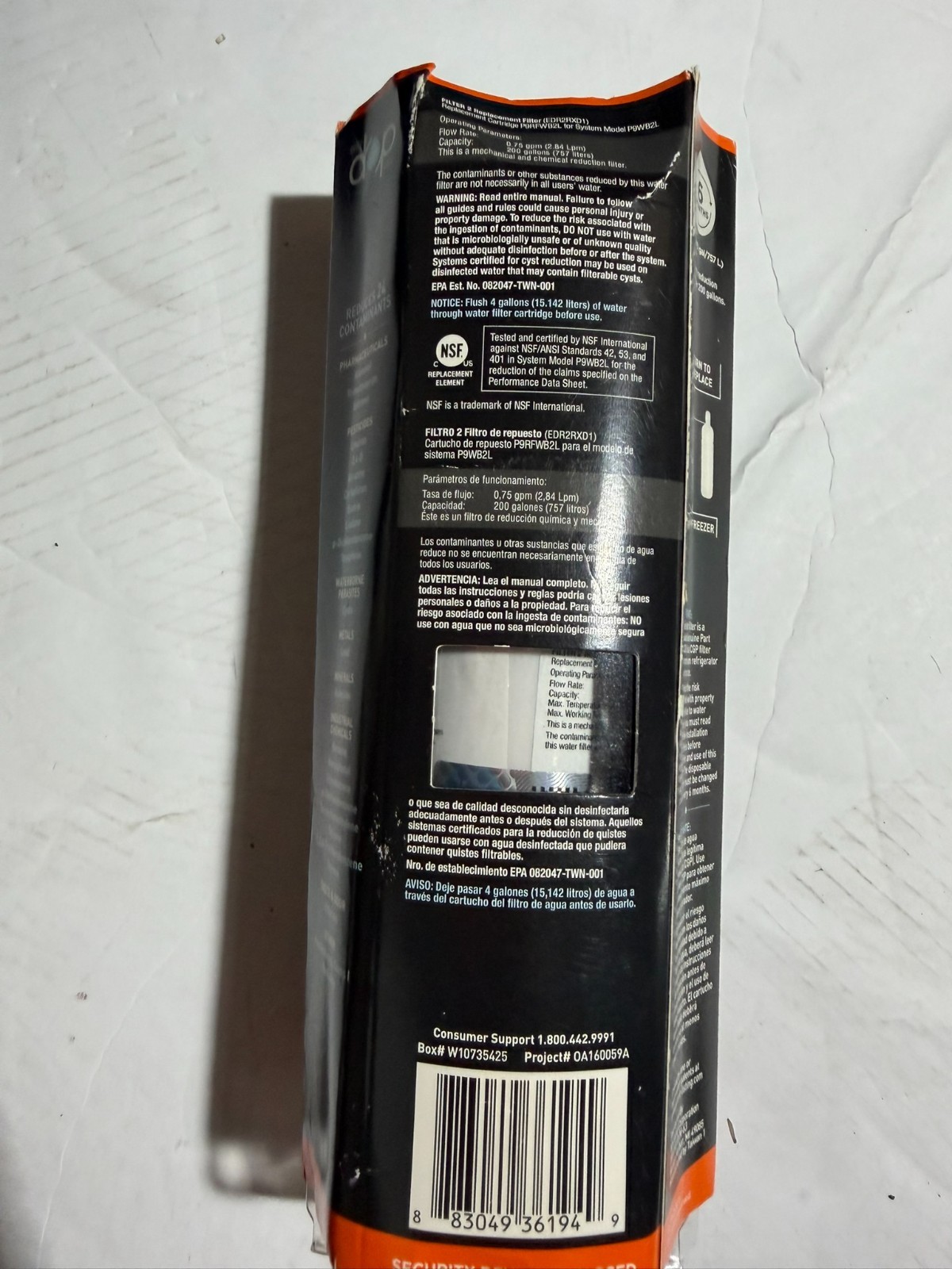 EveryDrop Filter 2 Ice & Water Refrigerator Filter ΕDR2RXD1 New Sealed