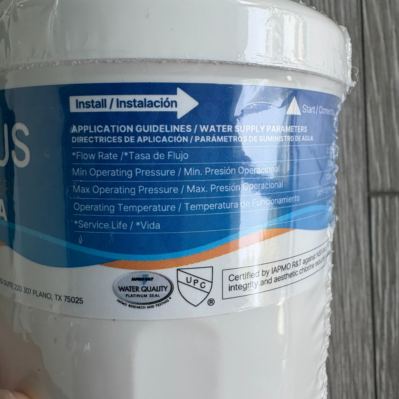 PurePlus Replacement Water Filter PP-RWF1100A For System Model PP-RWF1100A-S New