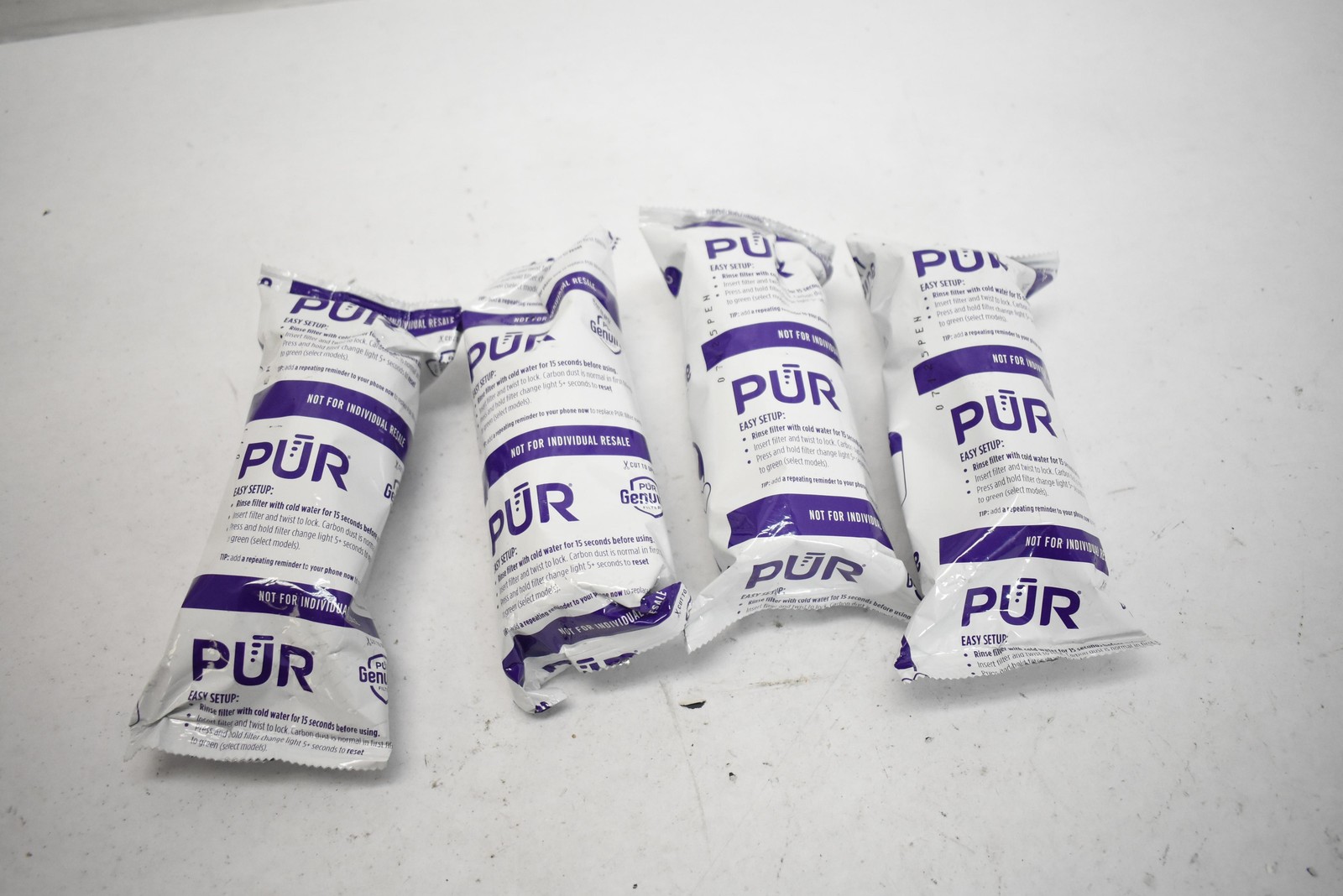 PUR Water Pitcher Filter Replacement Brita Maxtra+ 4 Pack White Carbon Filters