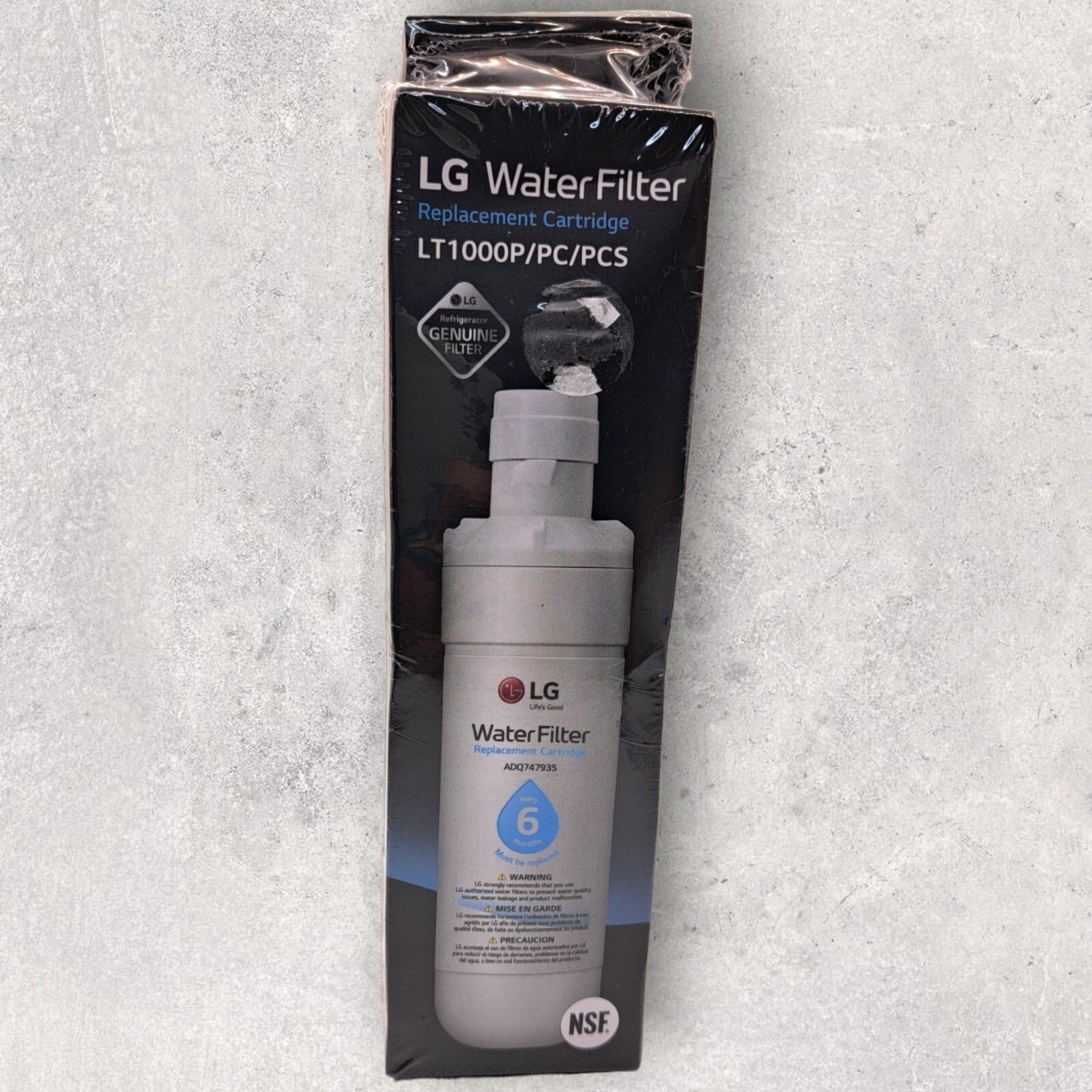 LG Water Filter Replacement Cartridge LT1000P/PC/PCS NEW Sealed ADQ747935
