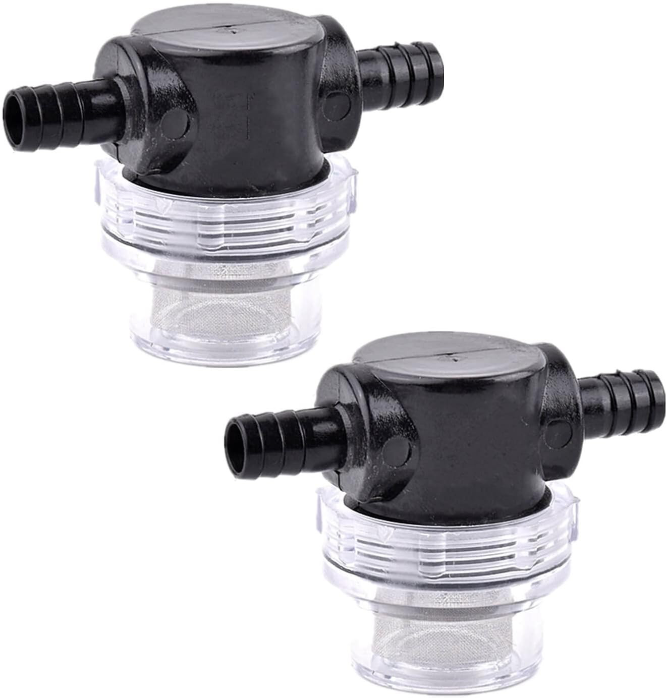 2PC RV Water Pump Filter,1/2 Inches Rv Water Inlet Filter Compatible with 3/8 In