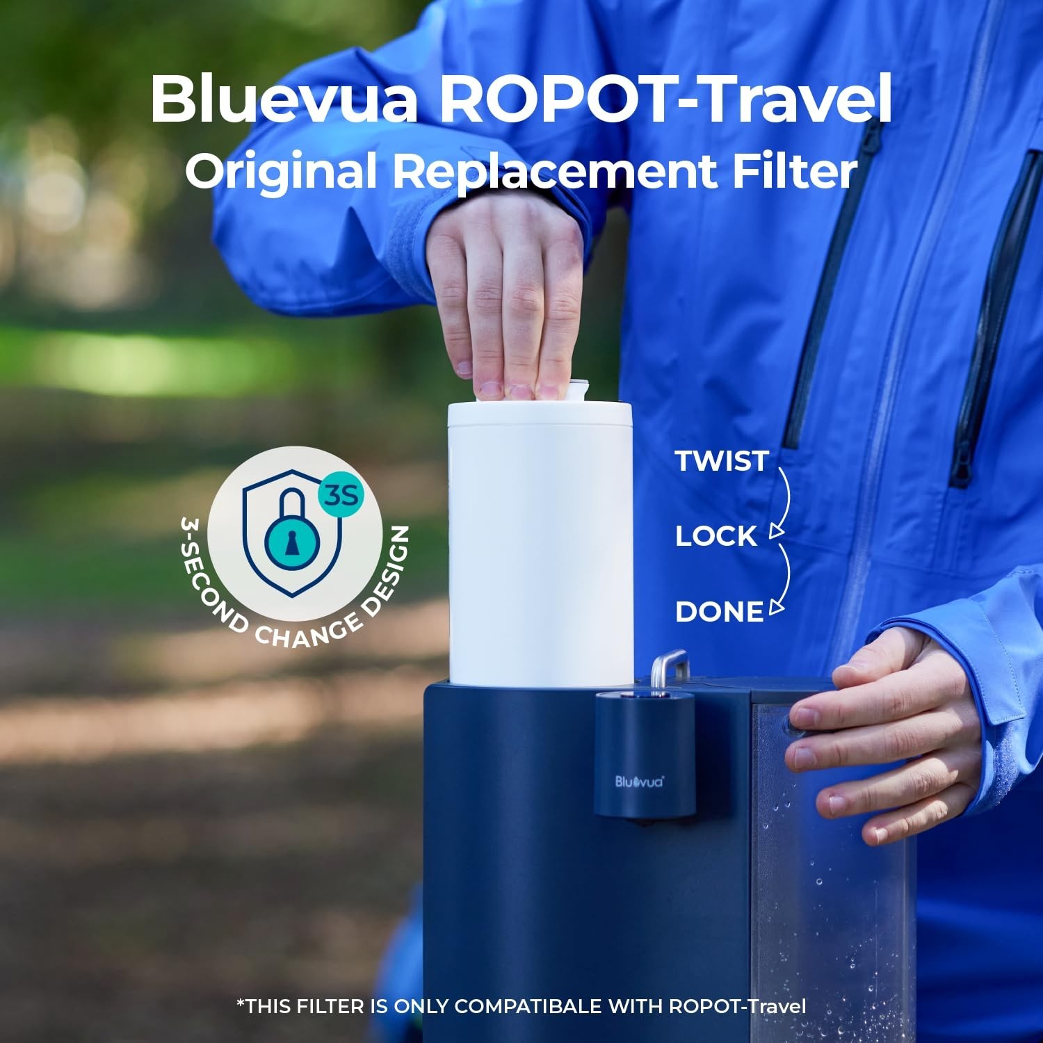 5-IN-1 RO Filter Replacement for Countertop Reverse Osmosis System – 6 Month Lif
