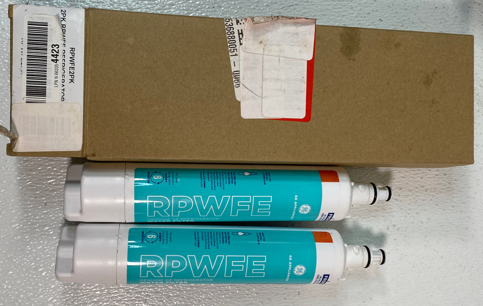 Genuine GE RPWFE Refrigerator Water Filter Smartwater Plus RPWFE 2 Pack