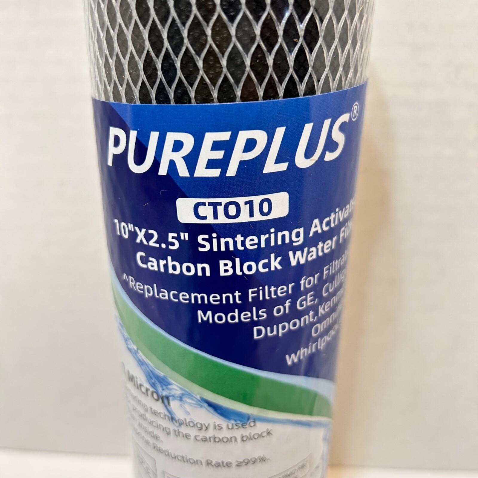 PurePlus CT010 Sintering Activated Carbon Block Water Filter 10 x 2.5″ New