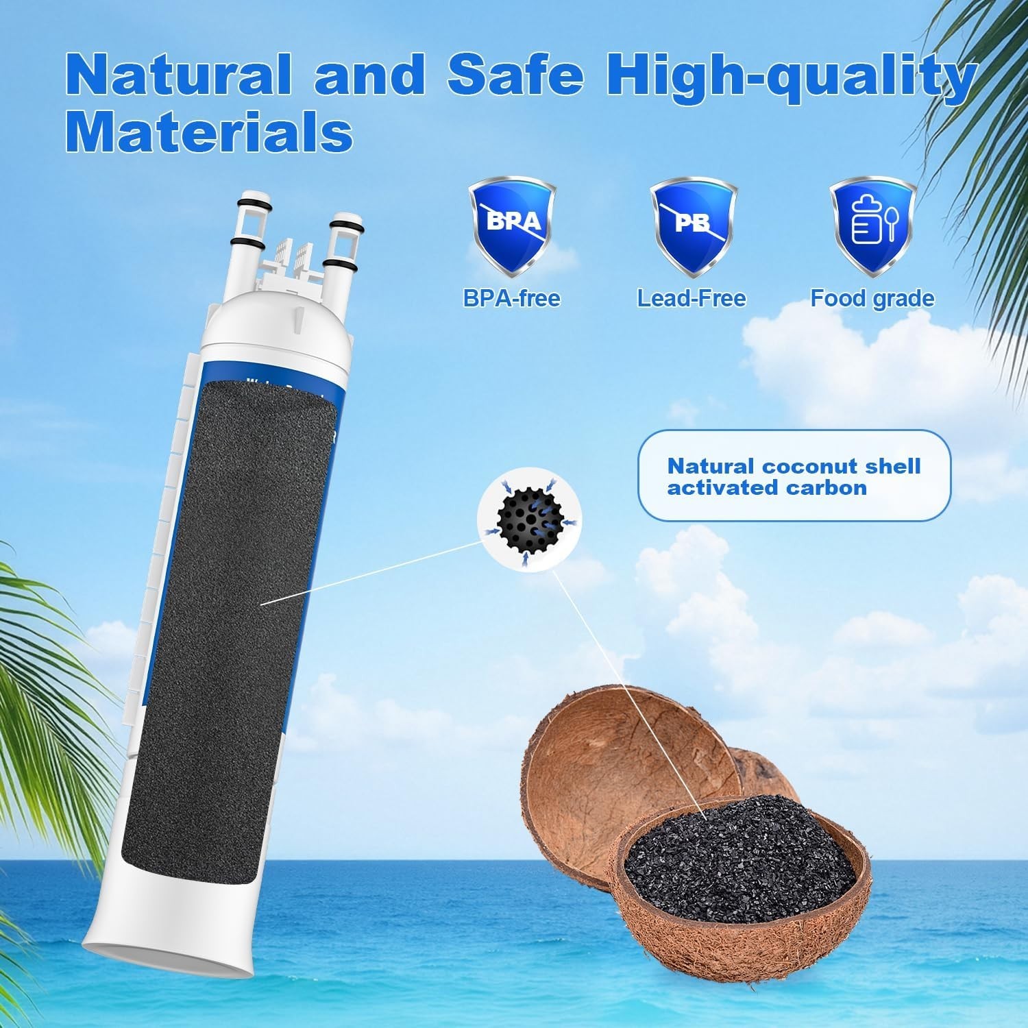 Easy Install, Leak-Free Water Filter Cartridge – 2PCS