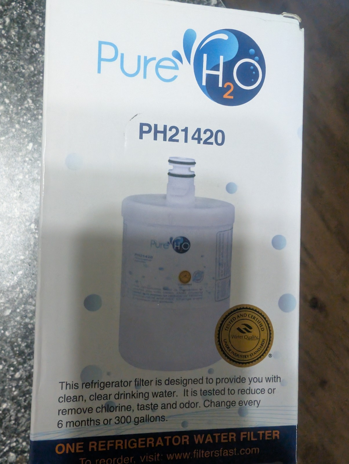 PureH2O PH21420Refrigerator Water Filter Replacement for Various Samsung.