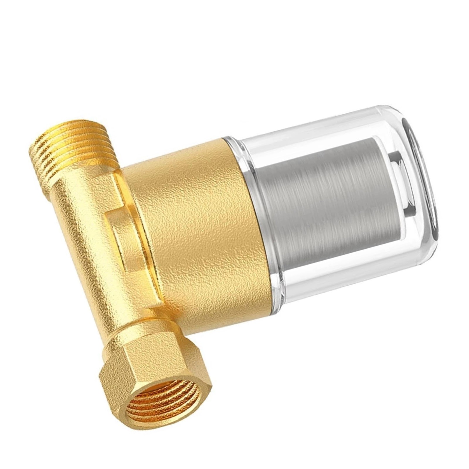 Brass Sediment Filter for Water Heater 40 Micron Reusable 1/2 3/4 Inch Strainer
