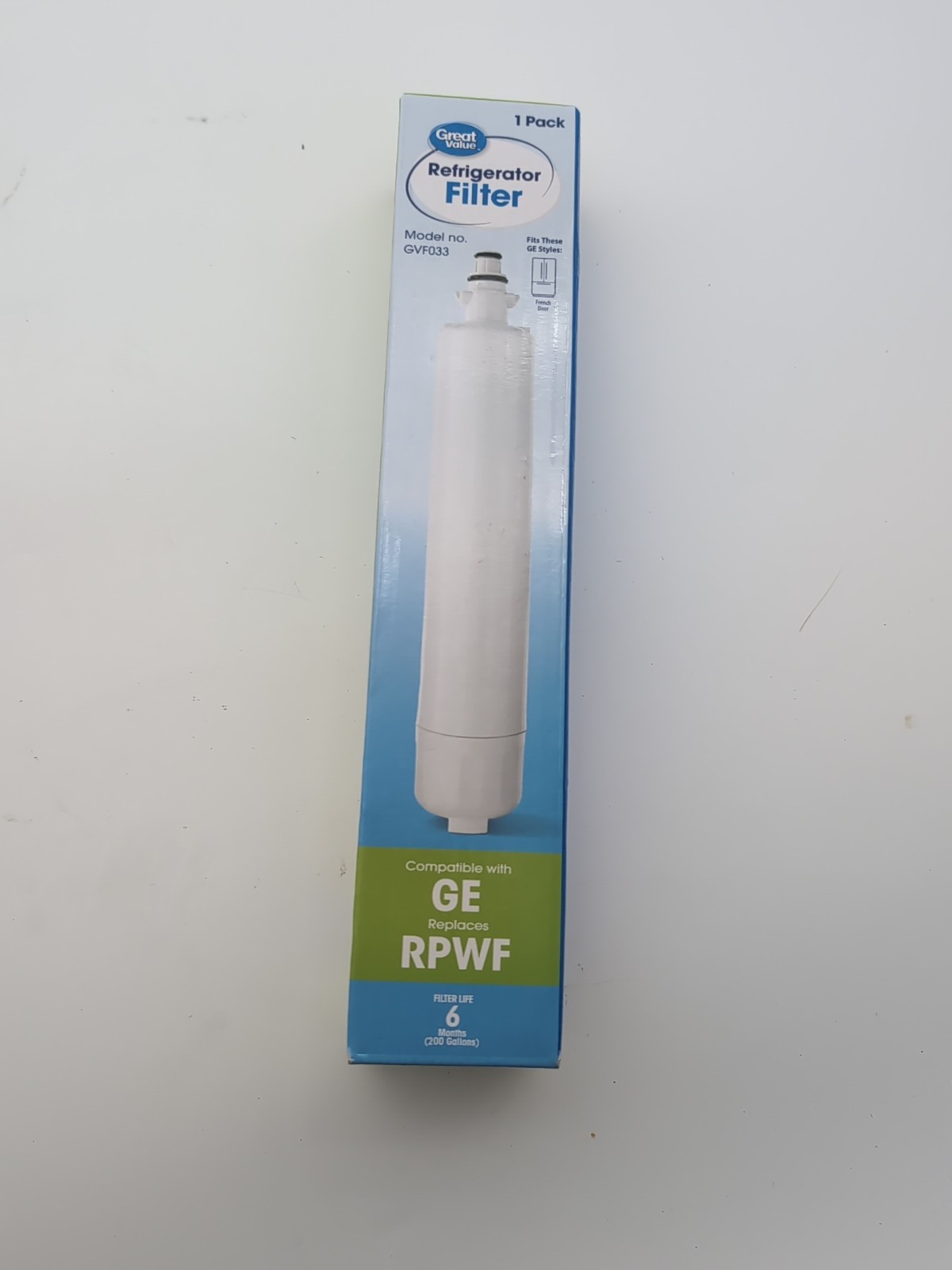 Great Value GVF033 Replacement Refrigerator Filter For GE RPWF RWF1063 RWF3600A