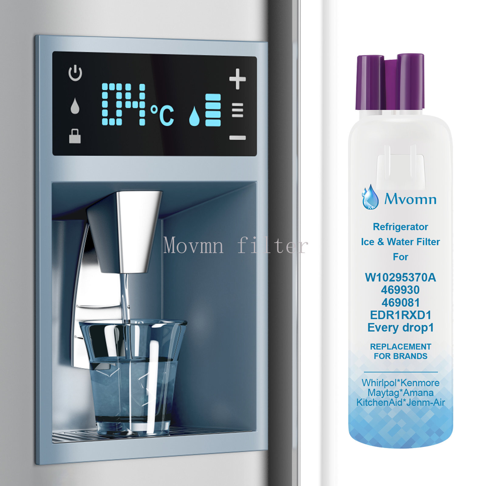 2 Pack Kenmore 9081 Replacement Refrigerator Water Filter 46-9081 46-9930