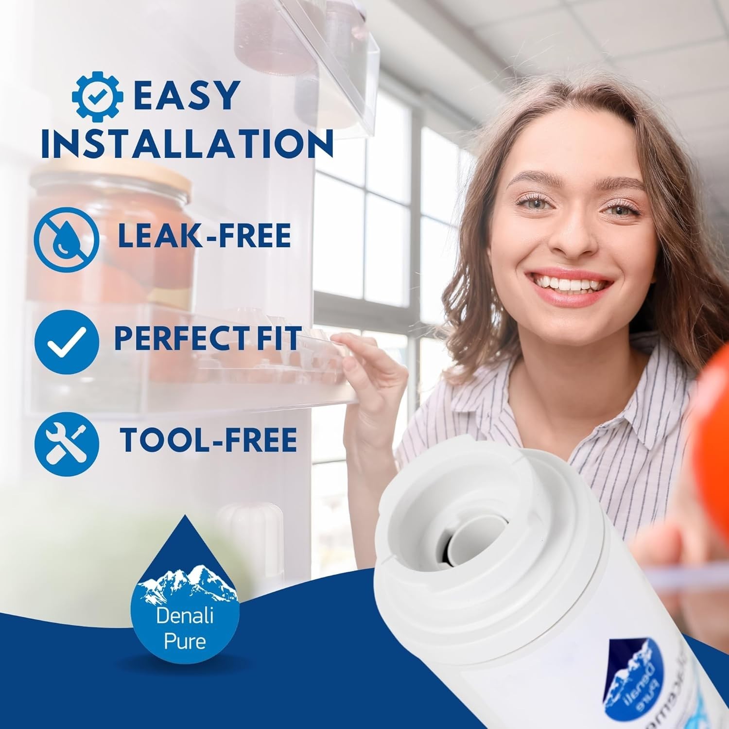 Carbon Fiber Refrigerator Water Filter – Compatible with Maytag Fridge