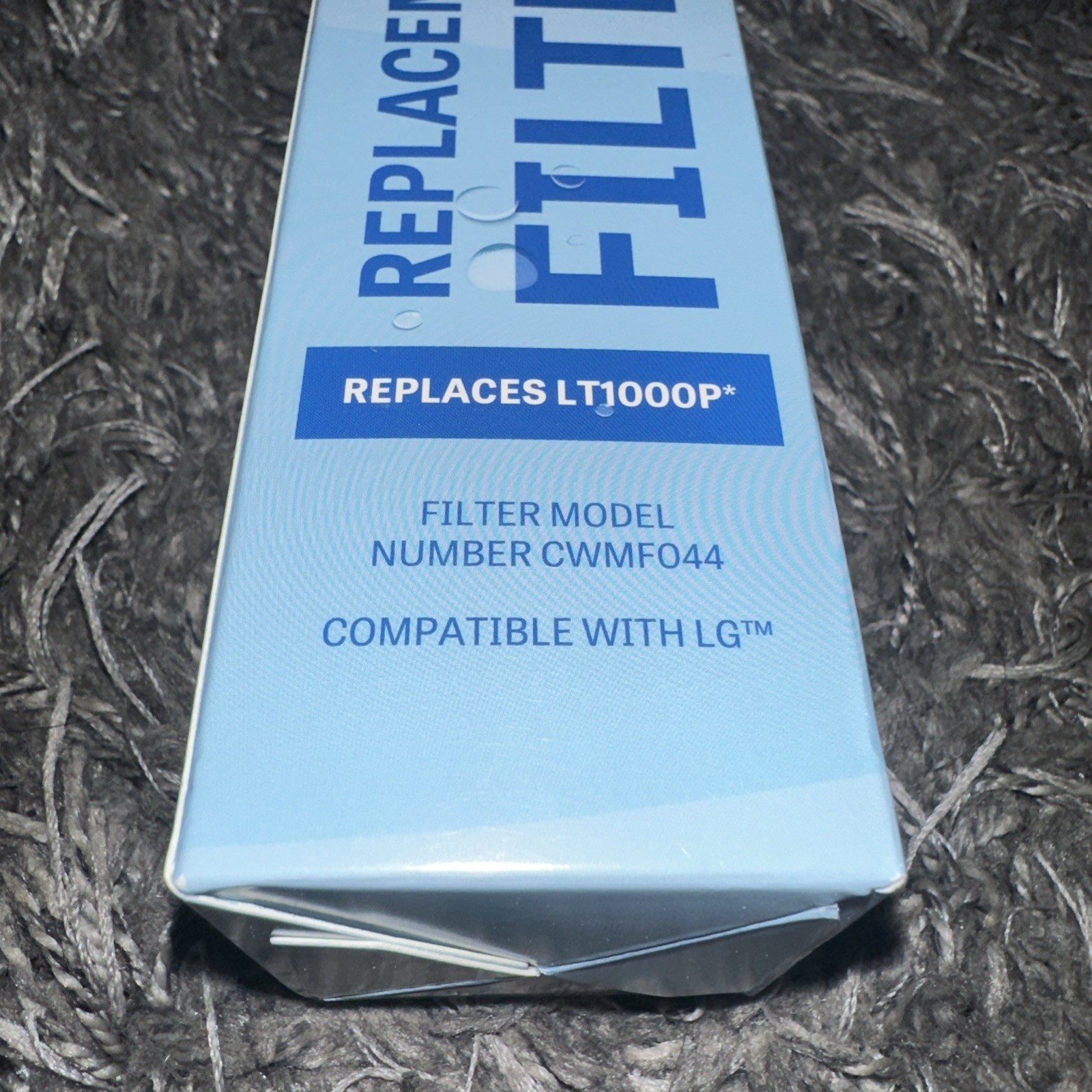 3 Pack Mist LT1000P Water Filter Replacement, Compatible LG Models (CWMF002)