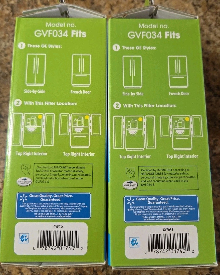 Refrigerator Water Filter GE XWF Replacement Lot of 2