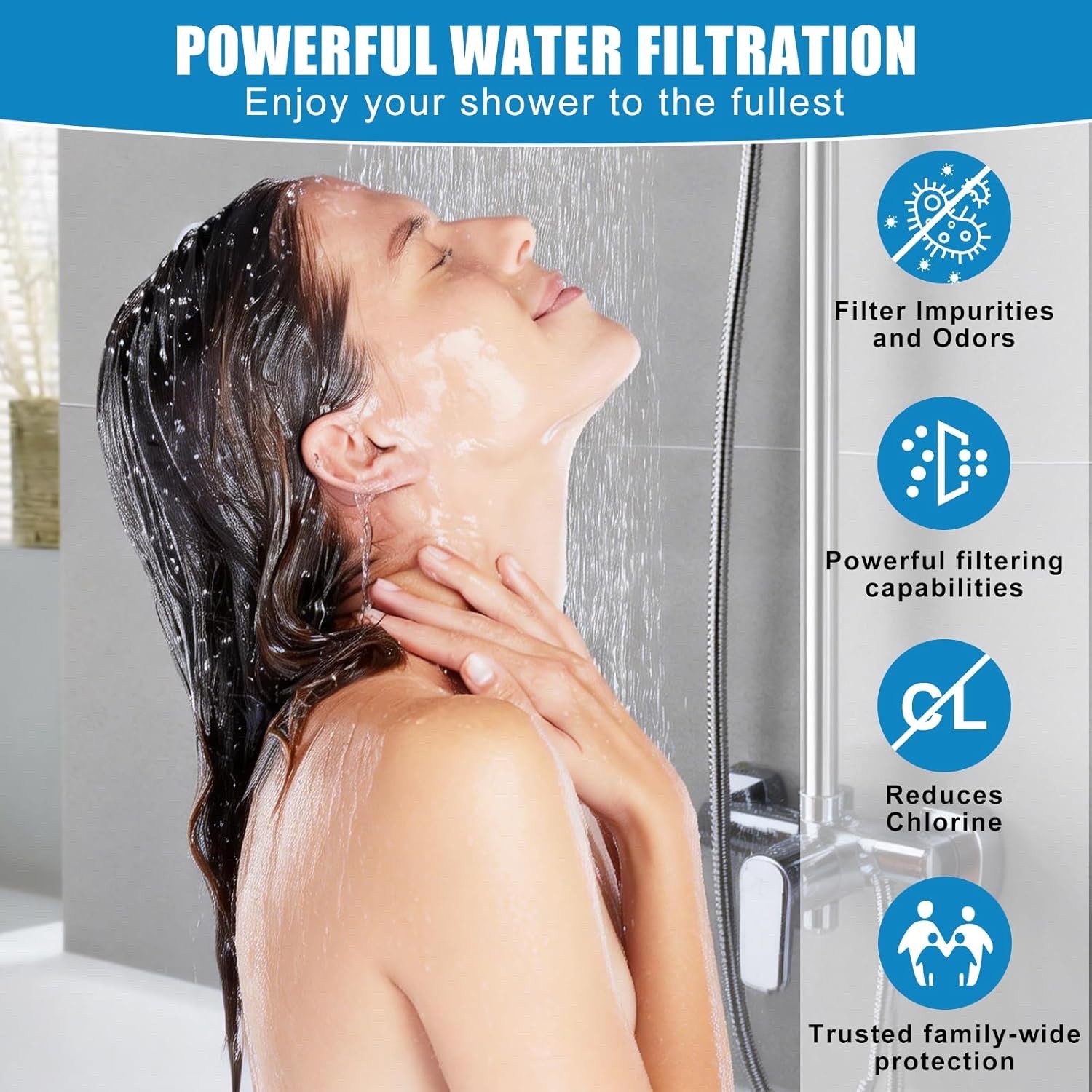 4 Pack Bath Tub Shower Head Filter for Canopy –Compatible with All Canopy models