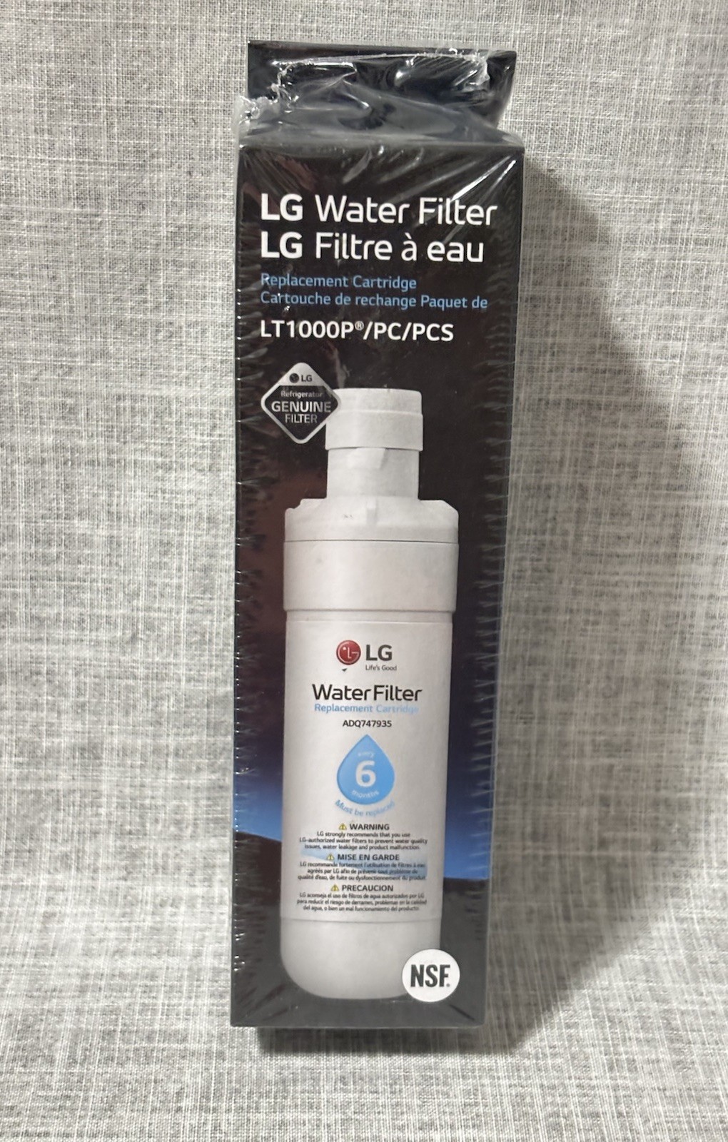 LG LT1000P Water Filter Replacement Cartridge ADQ747935