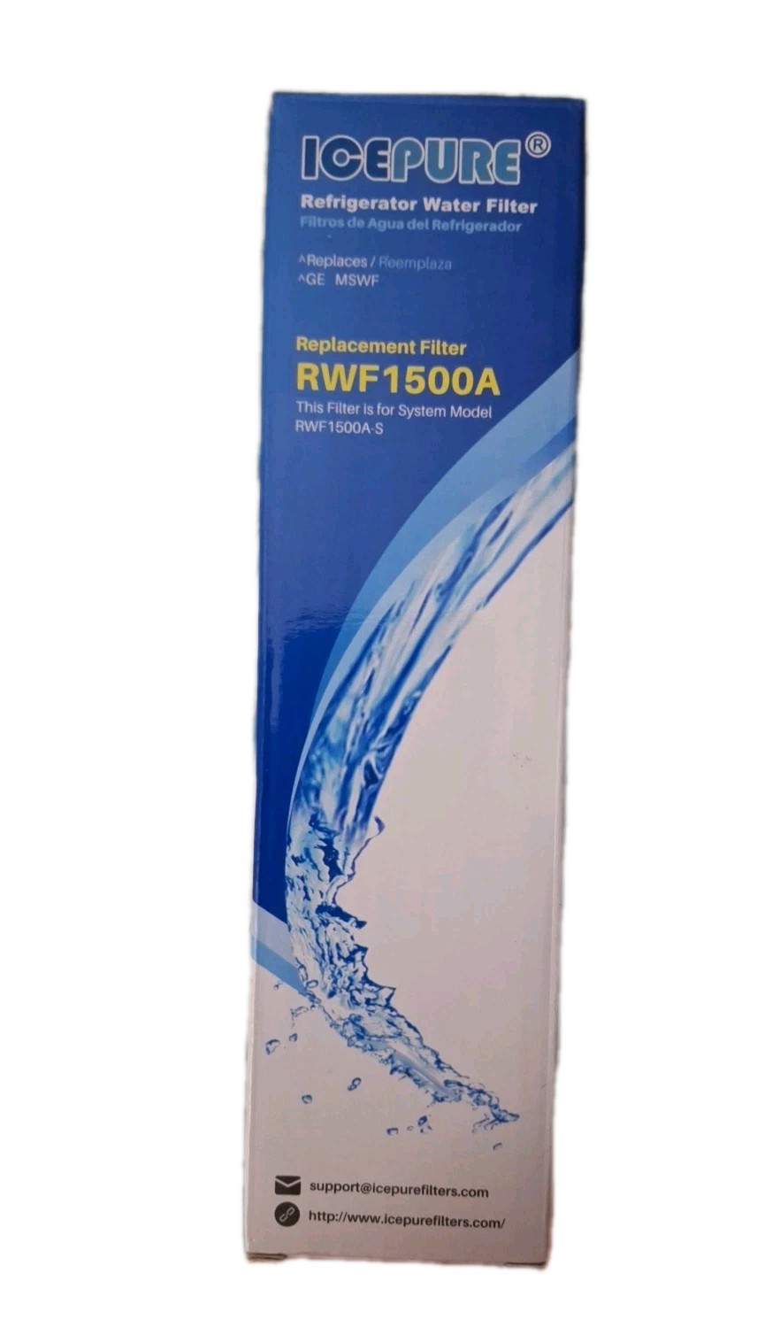 ICEPURE MSWF Refrigerator Water Filter Compatible with GE® MSWF, SmartWater 1018