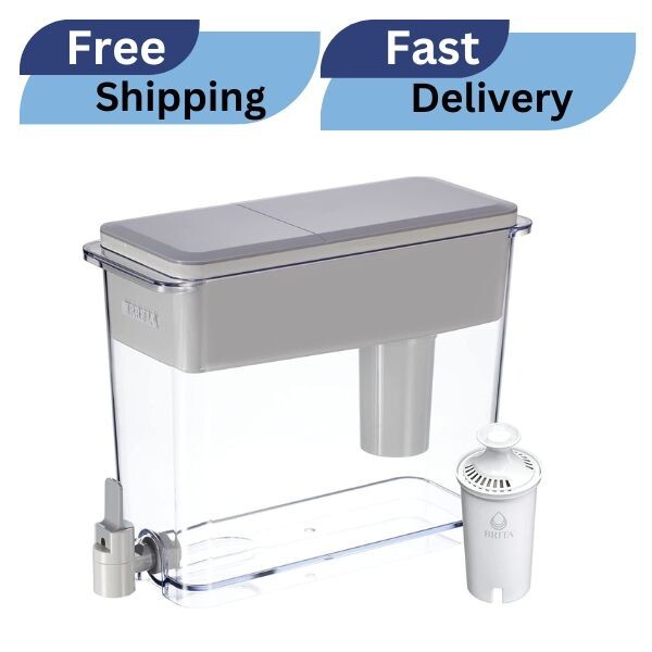Brita XL Water Filter Dispenser for Tap and Drinking Water ,1 Filter, 27-Cup …