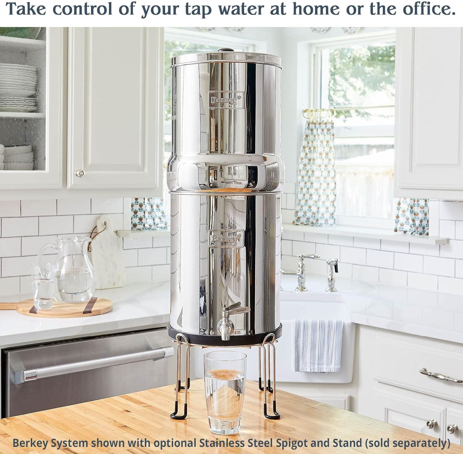 Effortless Stainless Steel 2.25 Gallon Gravity Water Filter – Long-Lasting BB9-2
