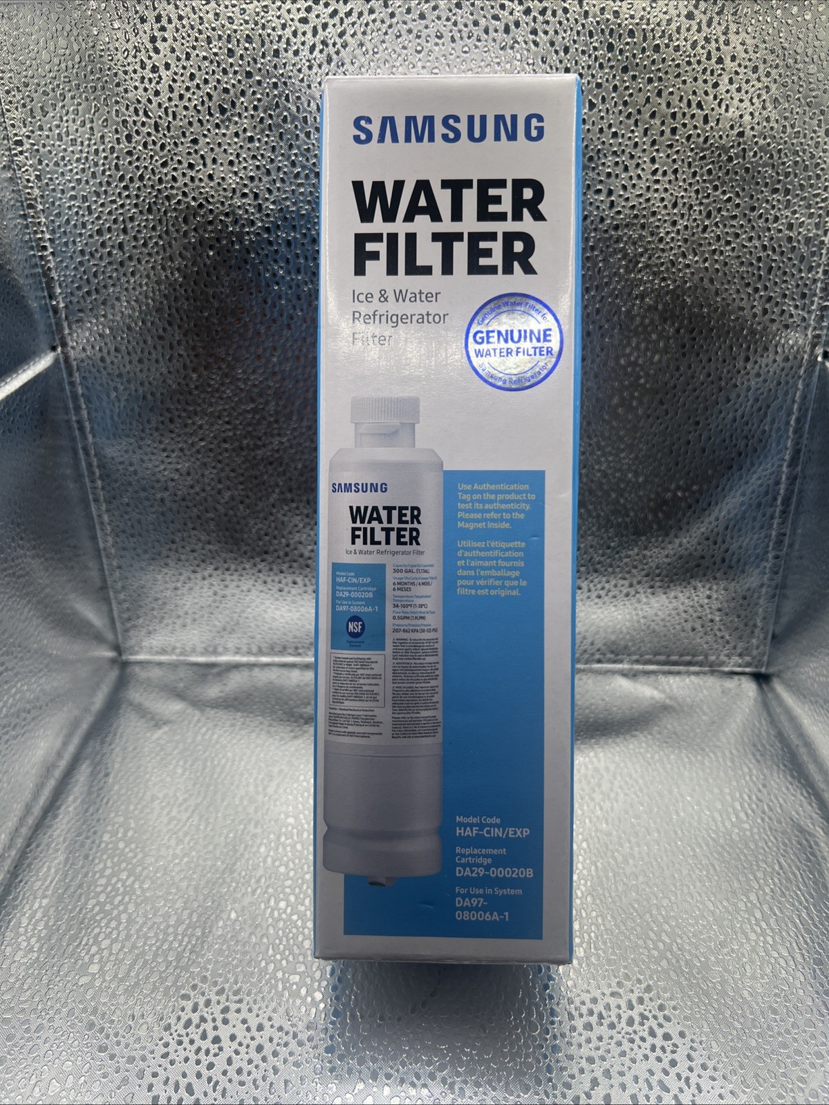 SAMSUNG Genuine Filter for Refrigerator Water and Ice, HAF-CIN