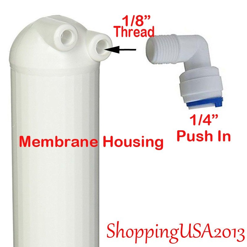 100 Pc 1/4″-1/4″ Male Elbow Fitting Connector Thread Push In RO Water Filter