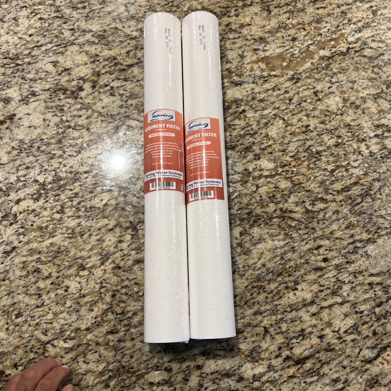 2 Pack- iSpring Sediment Filter FP25 – 5 Micron~NEW 20″ X 2 1/2″ SHIPS FREE!