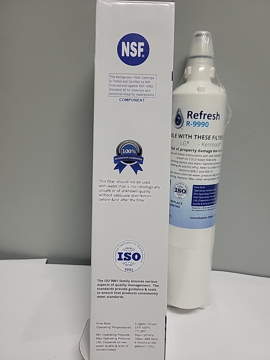 Refresh Replacement Filter R-9990 LG/Kenmore Refrigerators New LT600P 5231JA2006