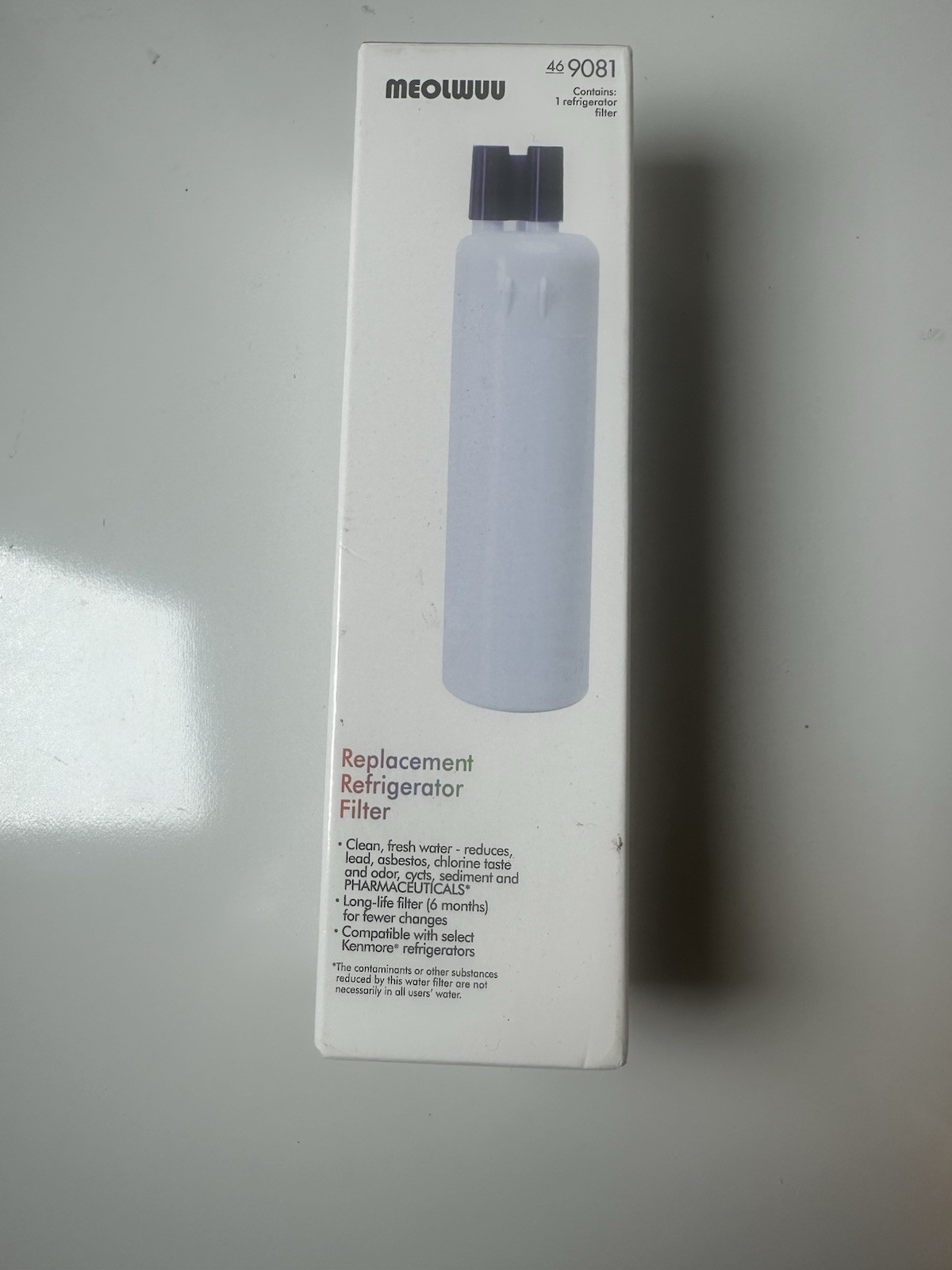 Meolwuu 9081 Replacement Refrigerator Water Filter 46-9081 NIB Free Shipping B6