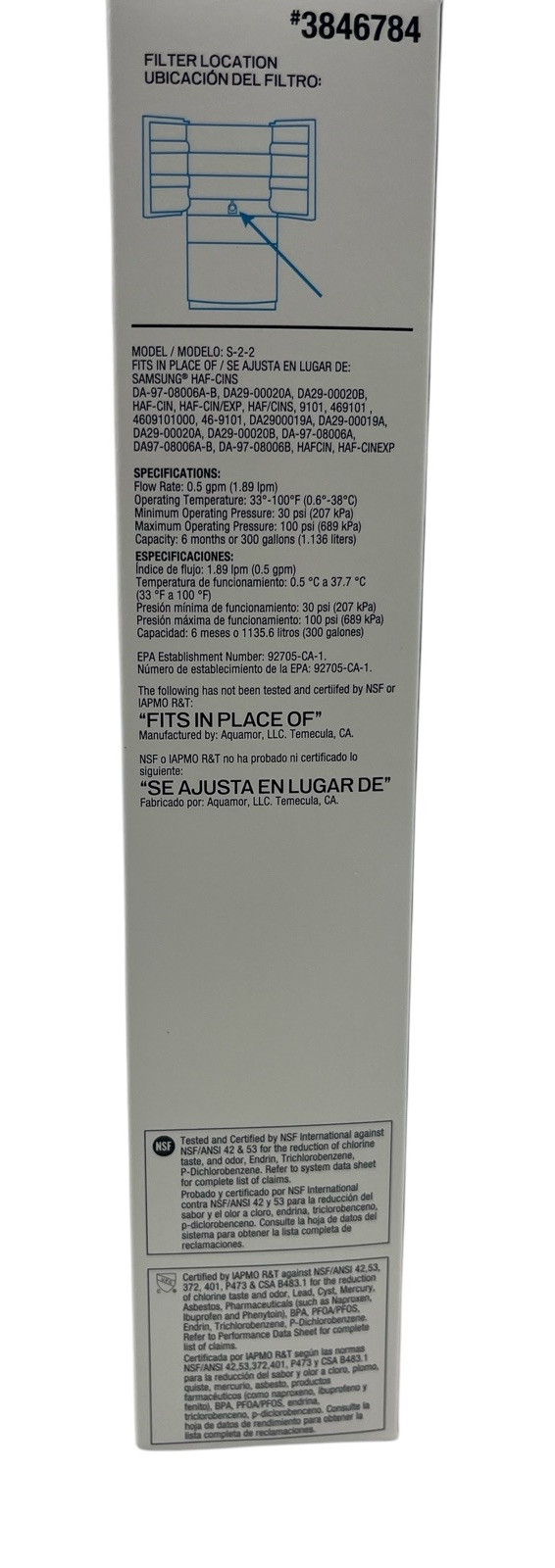 Project Source 2-Pack 6-Month Twist Refrigerator Water Filter S-2-2 #3846784