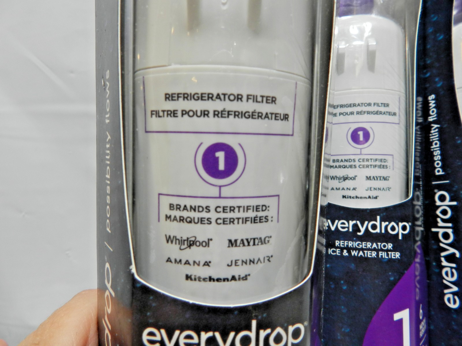 3 PACK ΕDR1RXD1 Refrigerator Water Filters 1 Replacement (M54K)
