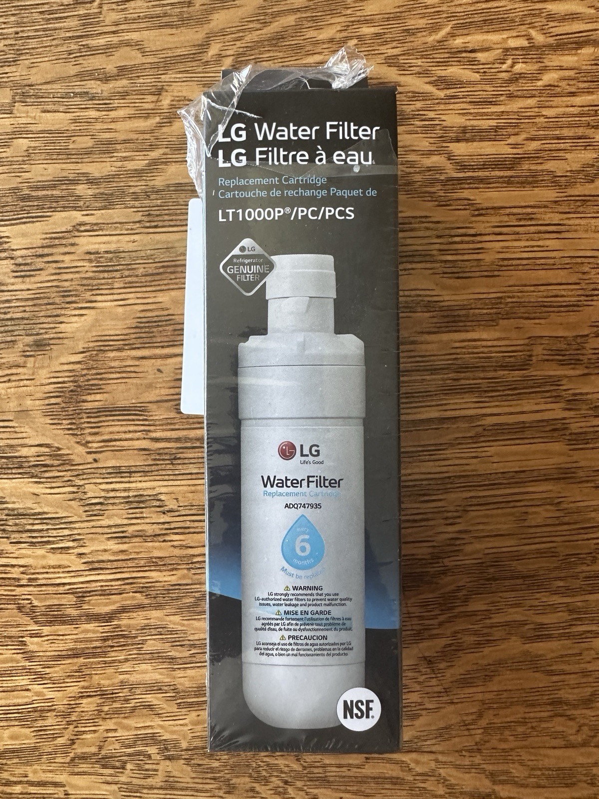 Genuine LG LT1000P Water Filter Replacement Cartridge LT1000PC/PCS / Open Box